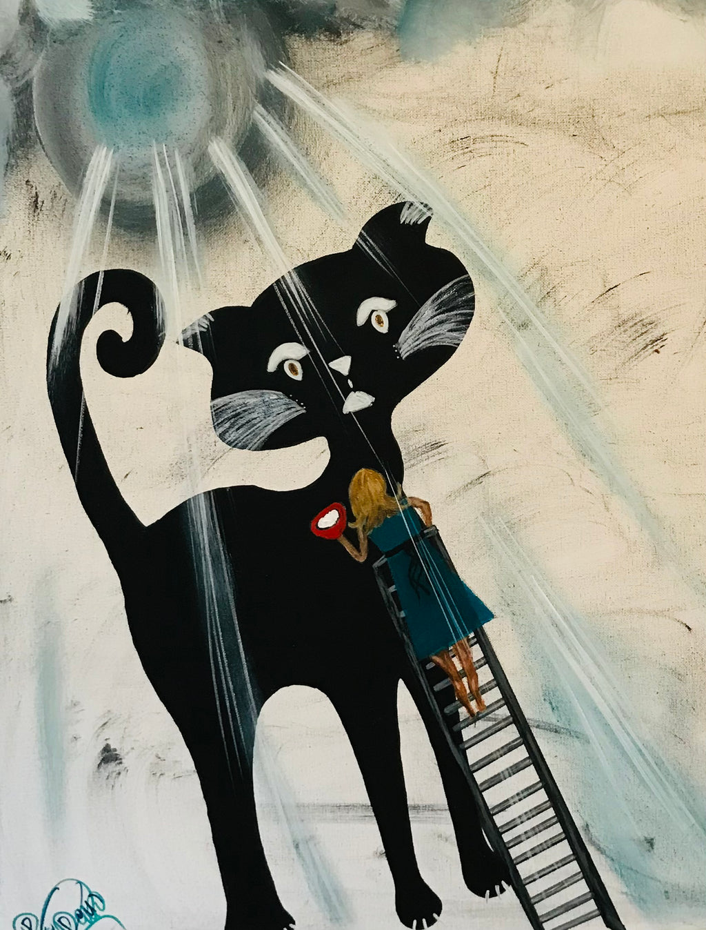 MILK &  CAT Oeuvre originale signée par l’artiste ✍️