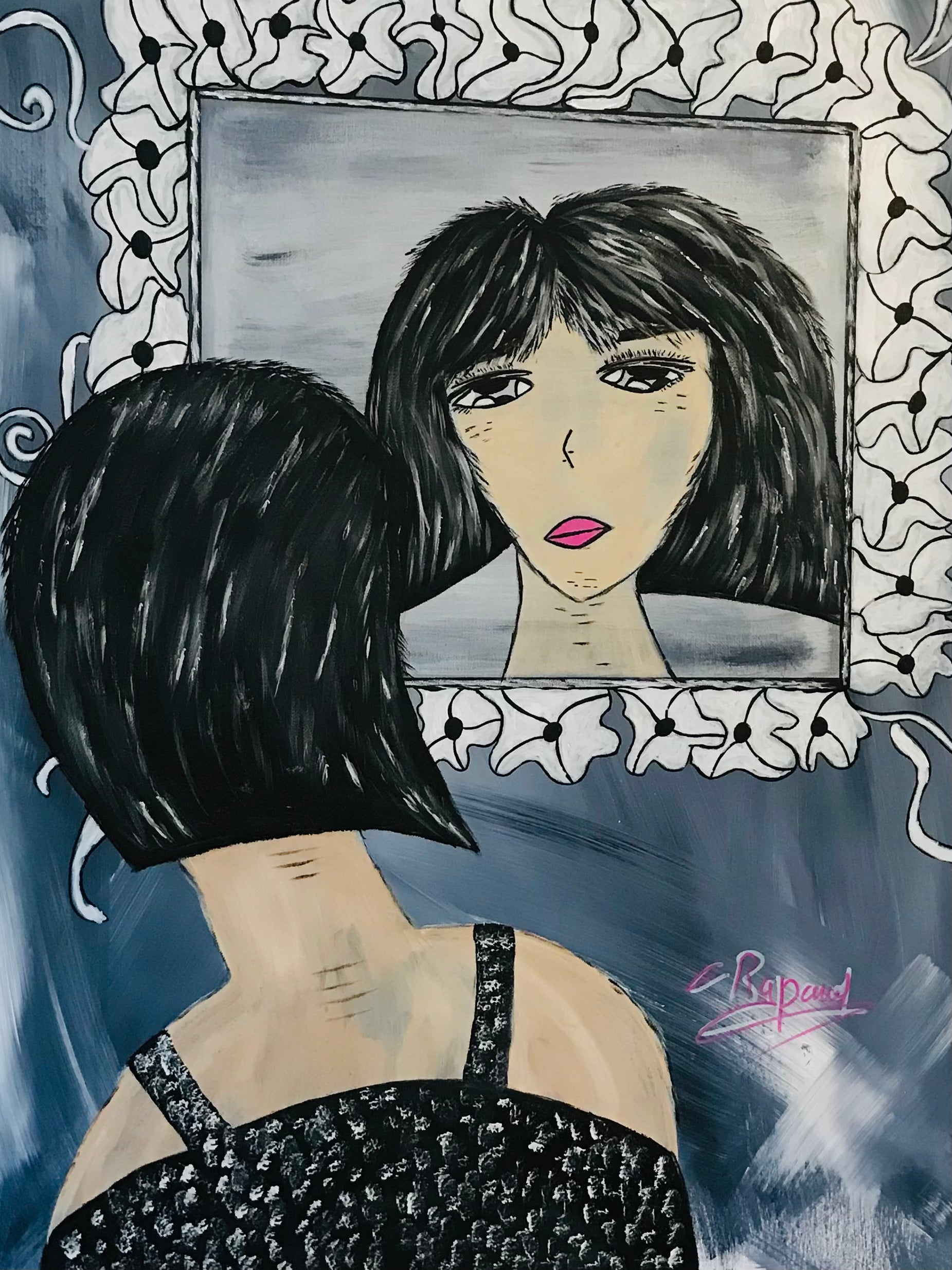 LE REFLET DE NINA -Œuvre originale -signée par l’artiste