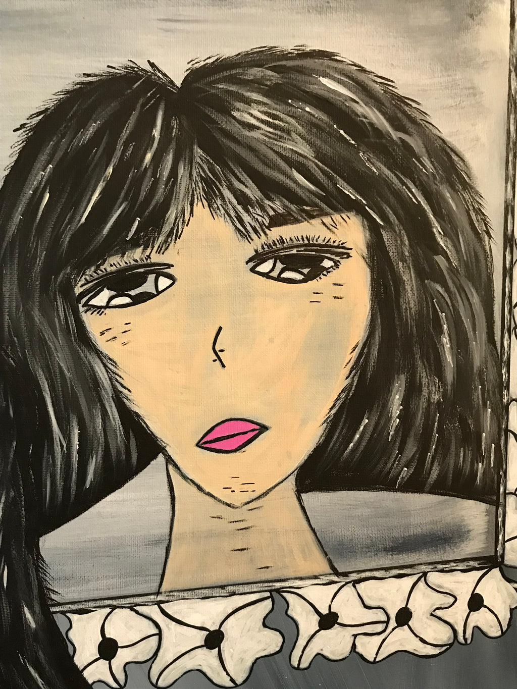 LE REFLET DE NINA -Œuvre originale -signée par l’artiste