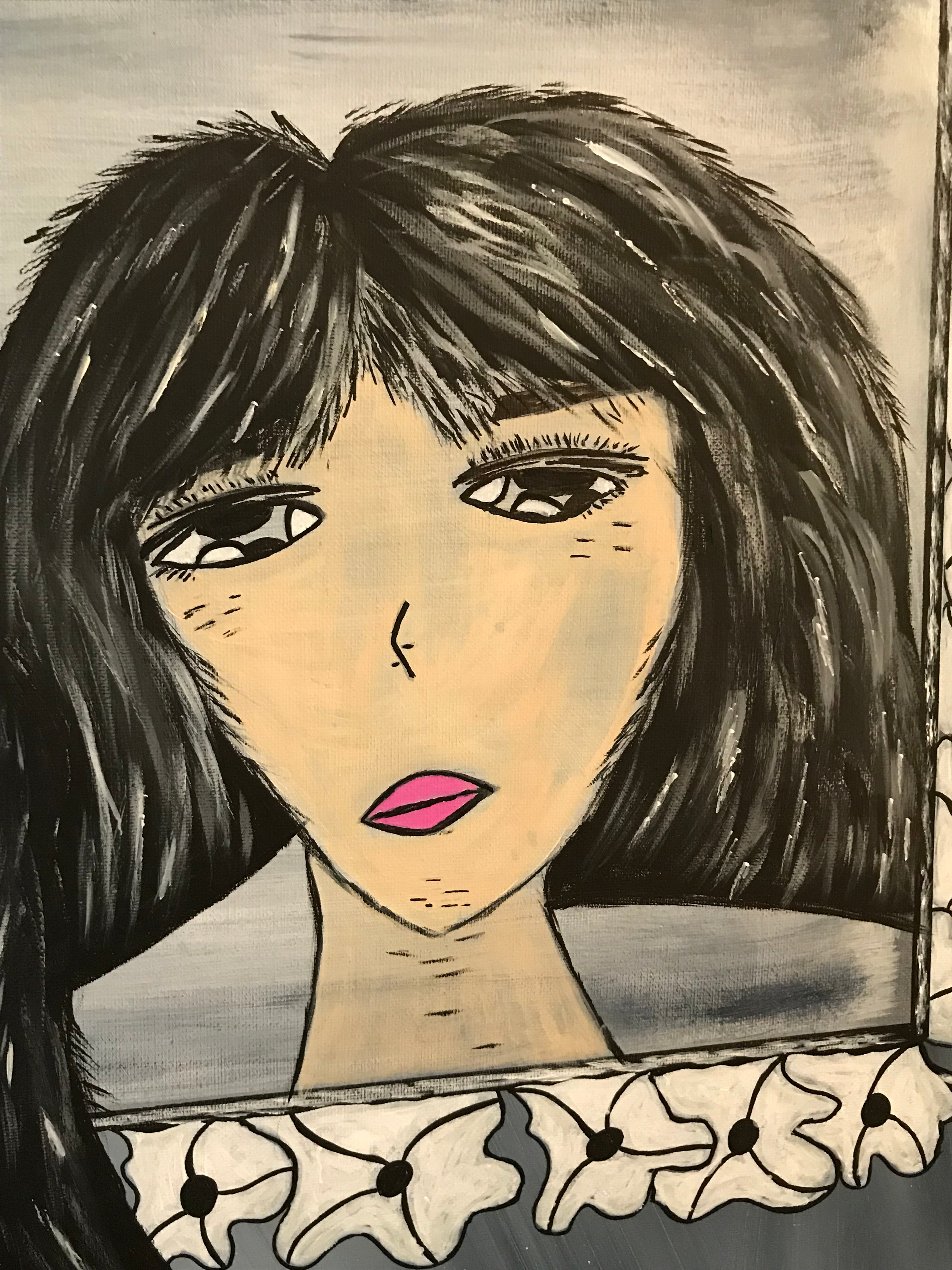 LE REFLET DE NINA -Œuvre originale -signée par l’artiste