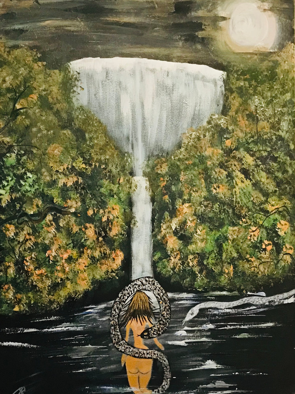 LILLITH ET LE SERPENT 🐍 -Oeuvre originale signée par l’artiste ✍️