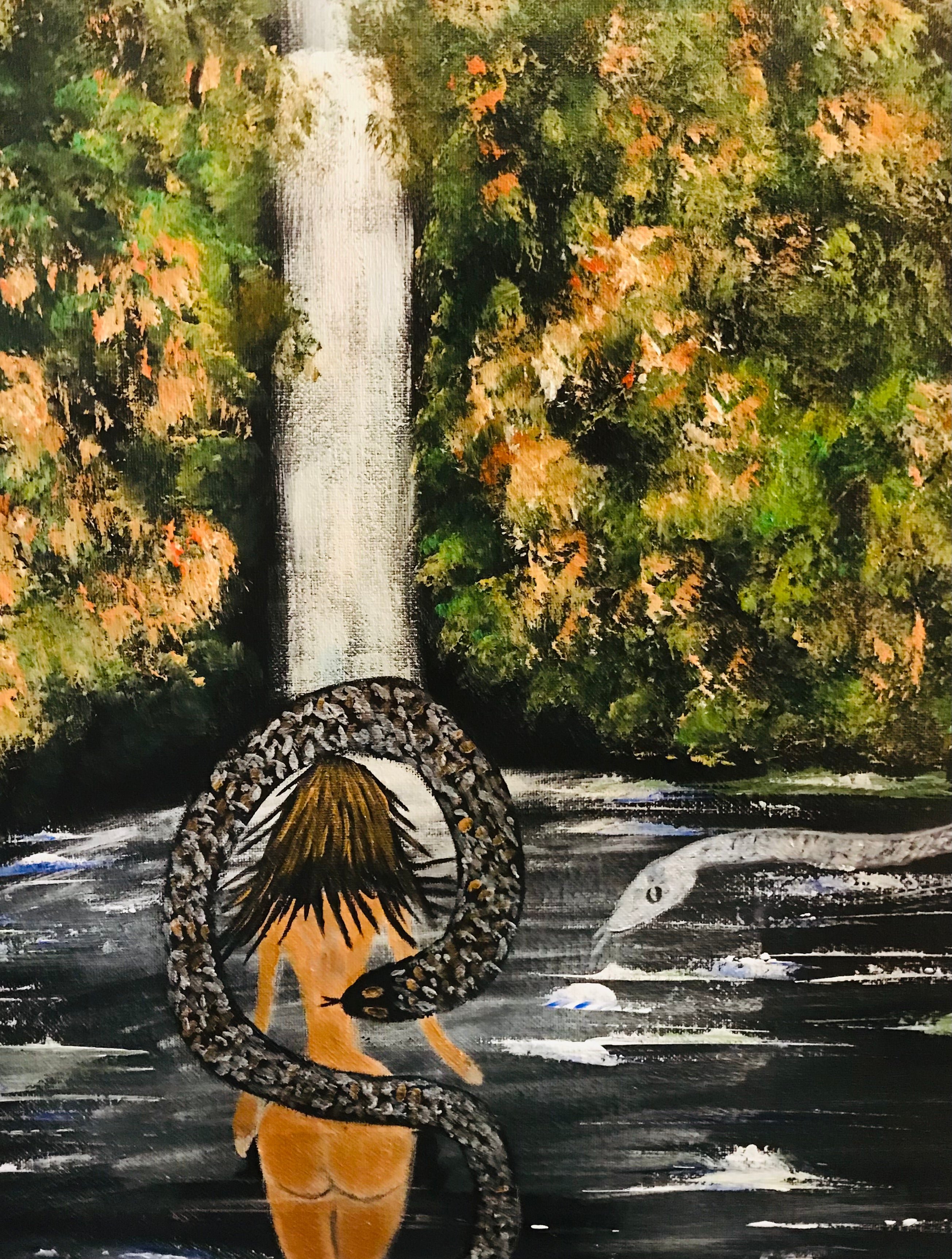 LILLITH ET LE SERPENT 🐍 -Oeuvre originale signée par l’artiste ✍️