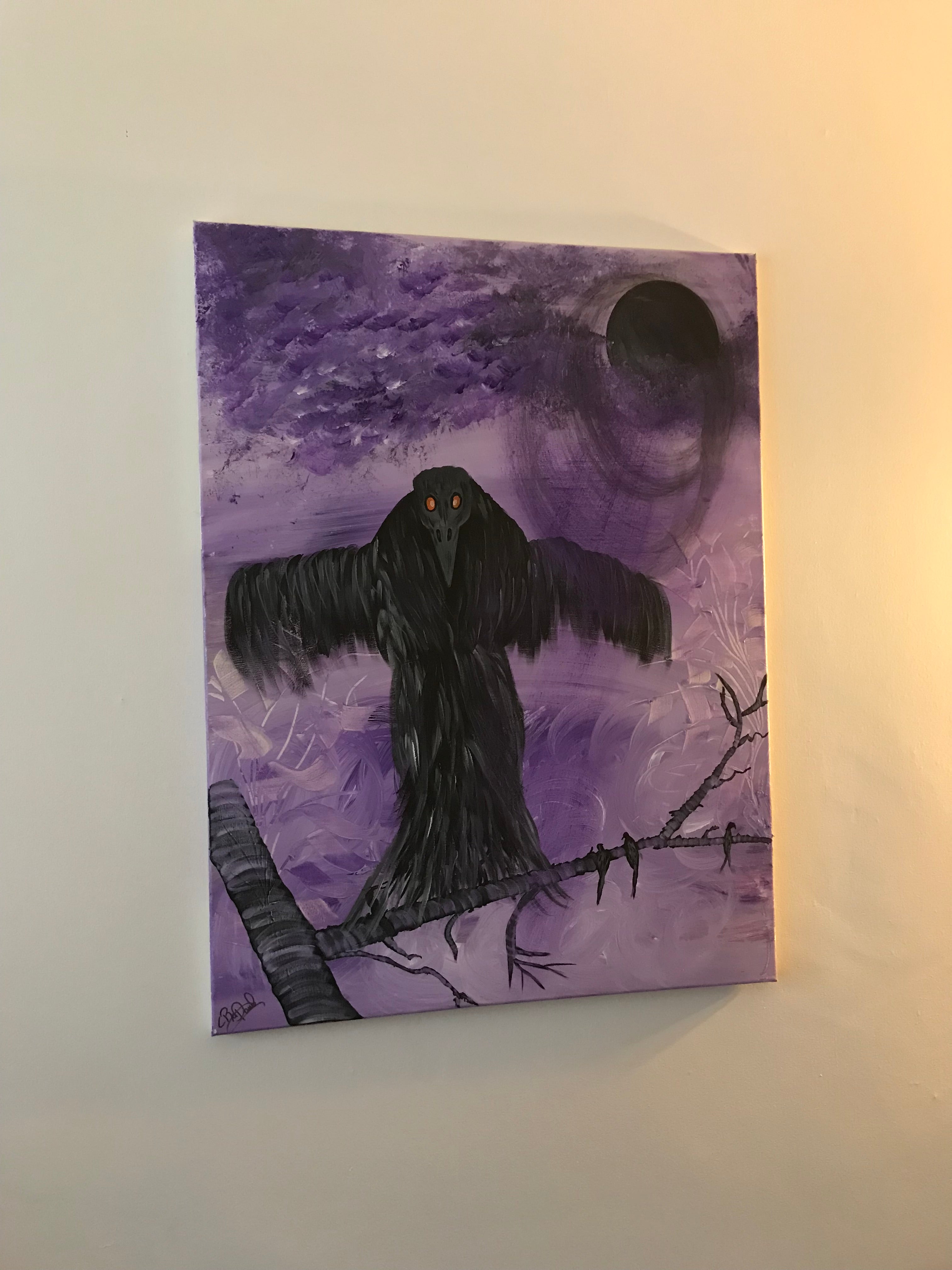 L’HOMME CORBEAU 🐦‍⬛ Oeuvre originale signée par l’artiste