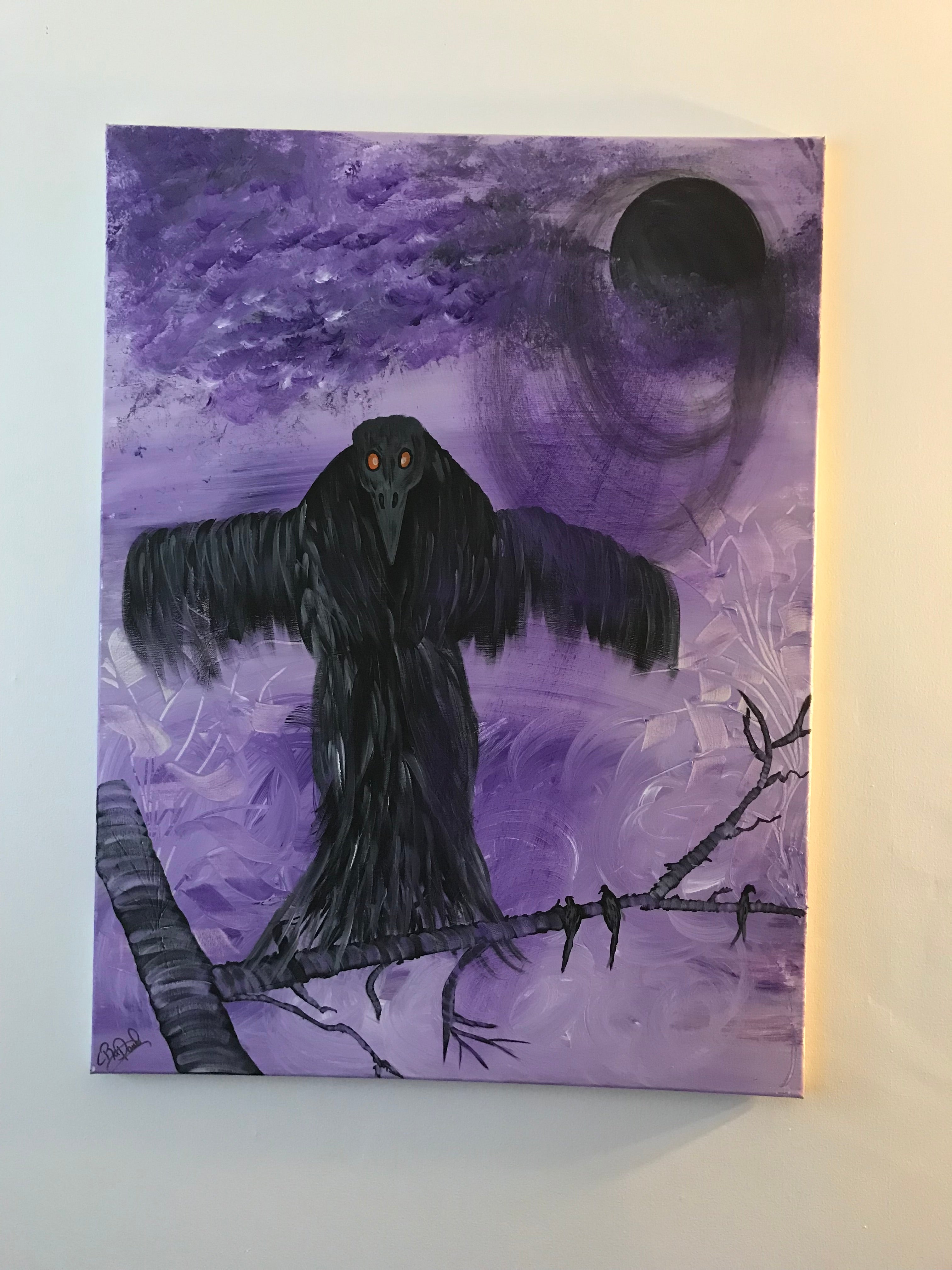 L’HOMME CORBEAU 🐦‍⬛ Oeuvre originale signée par l’artiste