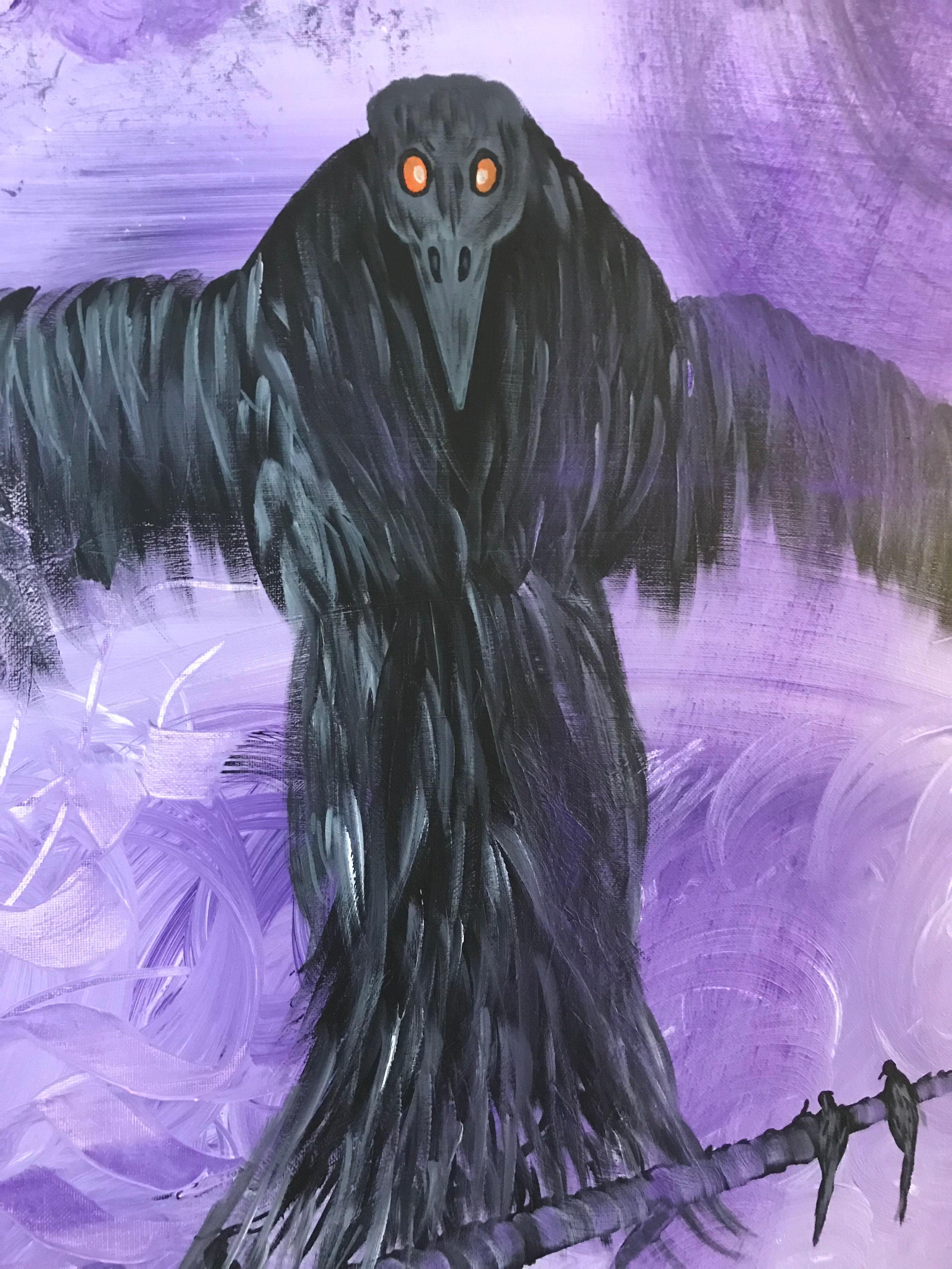 L’HOMME CORBEAU 🐦‍⬛ Oeuvre originale signée par l’artiste