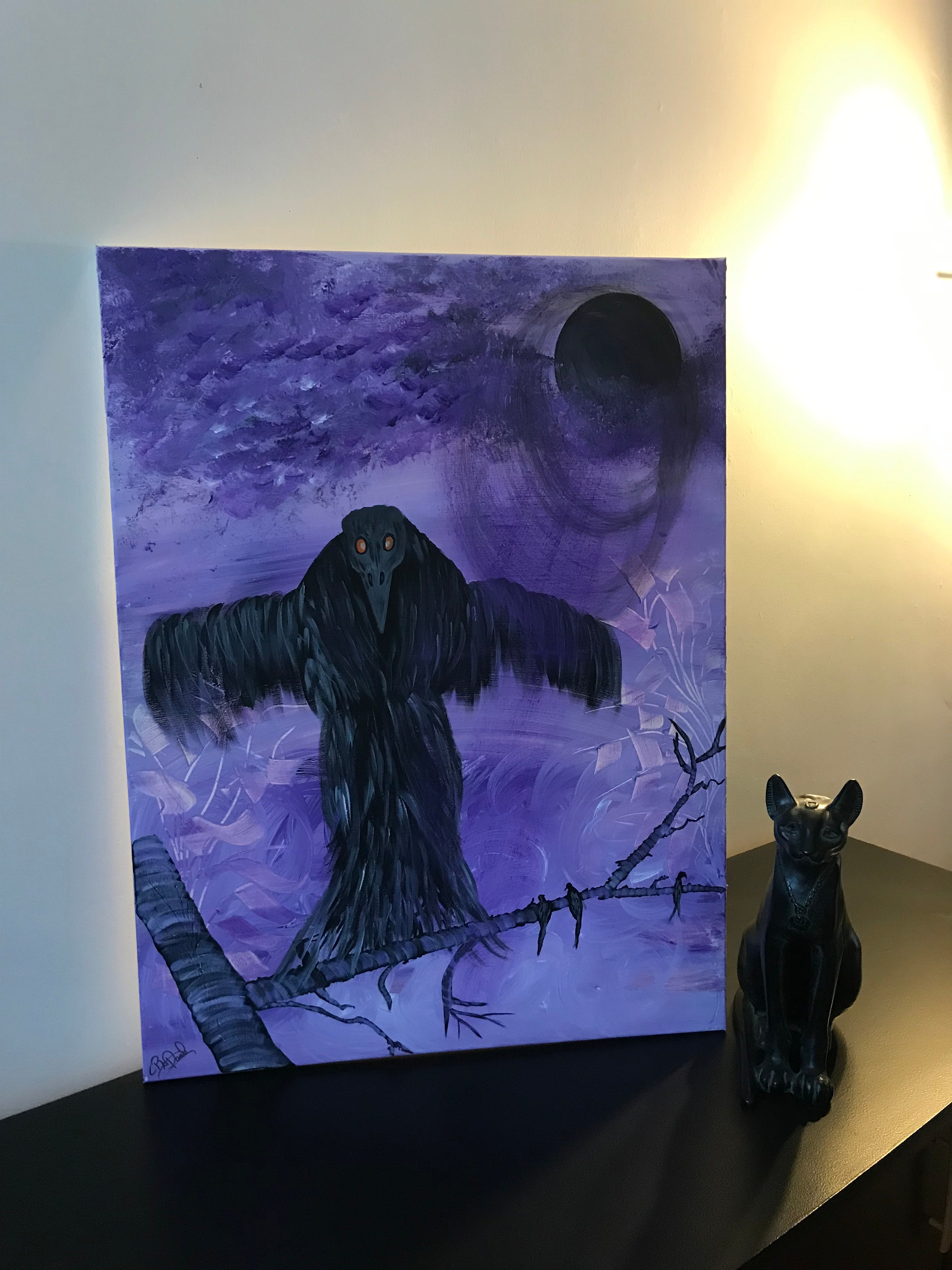 L’HOMME CORBEAU 🐦‍⬛ Oeuvre originale signée par l’artiste