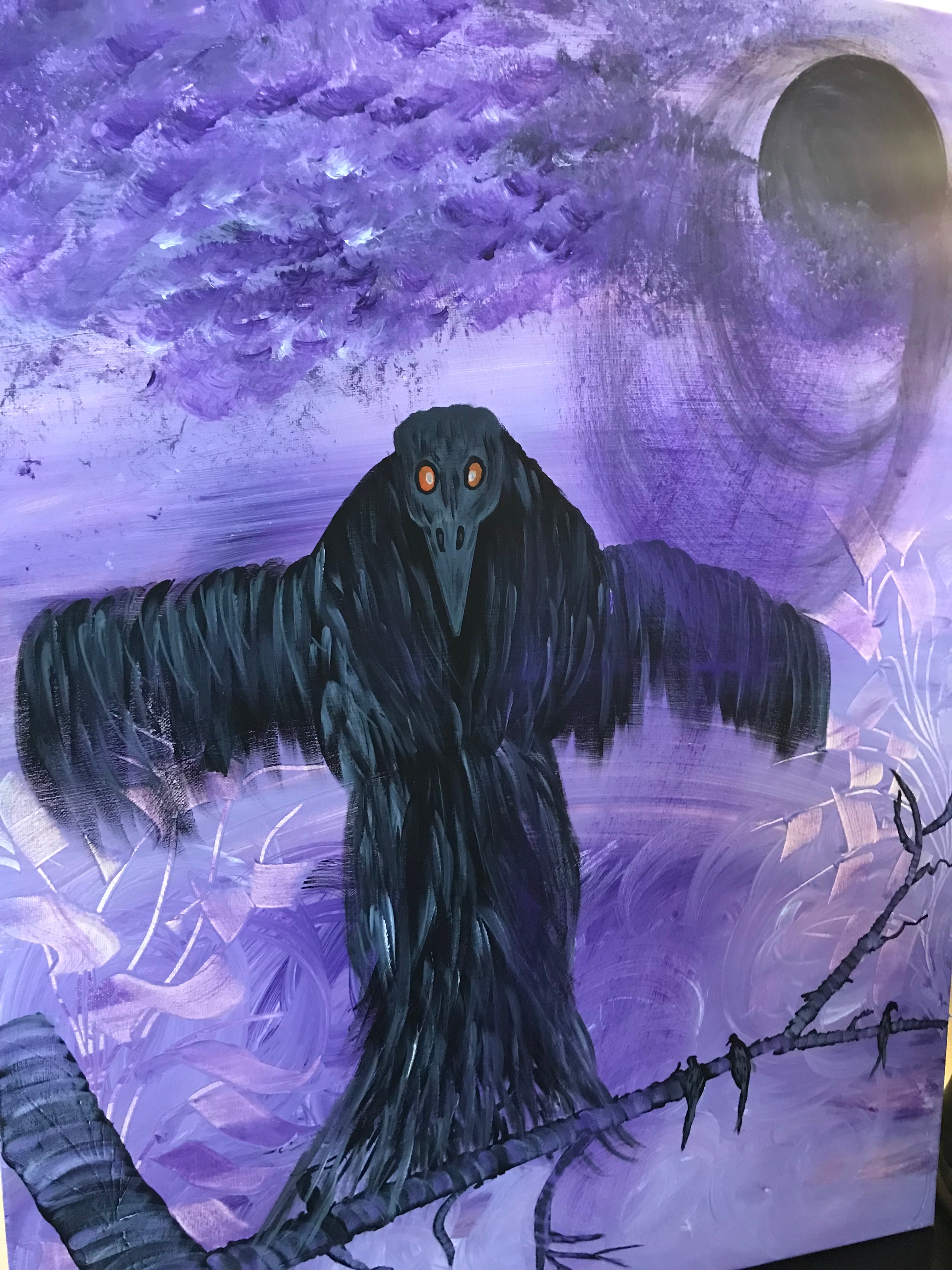 L’HOMME CORBEAU 🐦‍⬛ Oeuvre originale signée par l’artiste