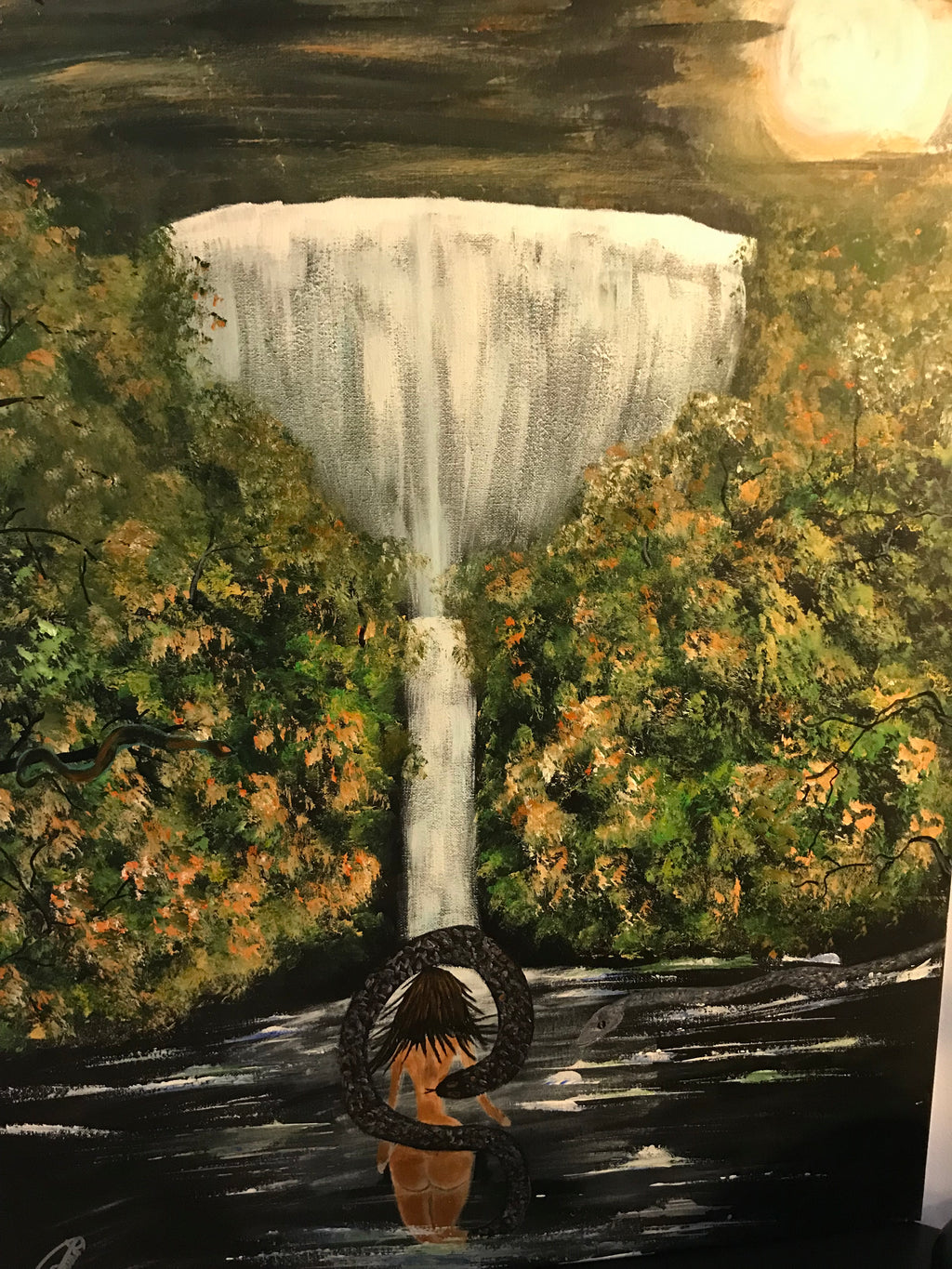 LILLITH ET LE SERPENT 🐍 -Oeuvre originale signée par l’artiste ✍️