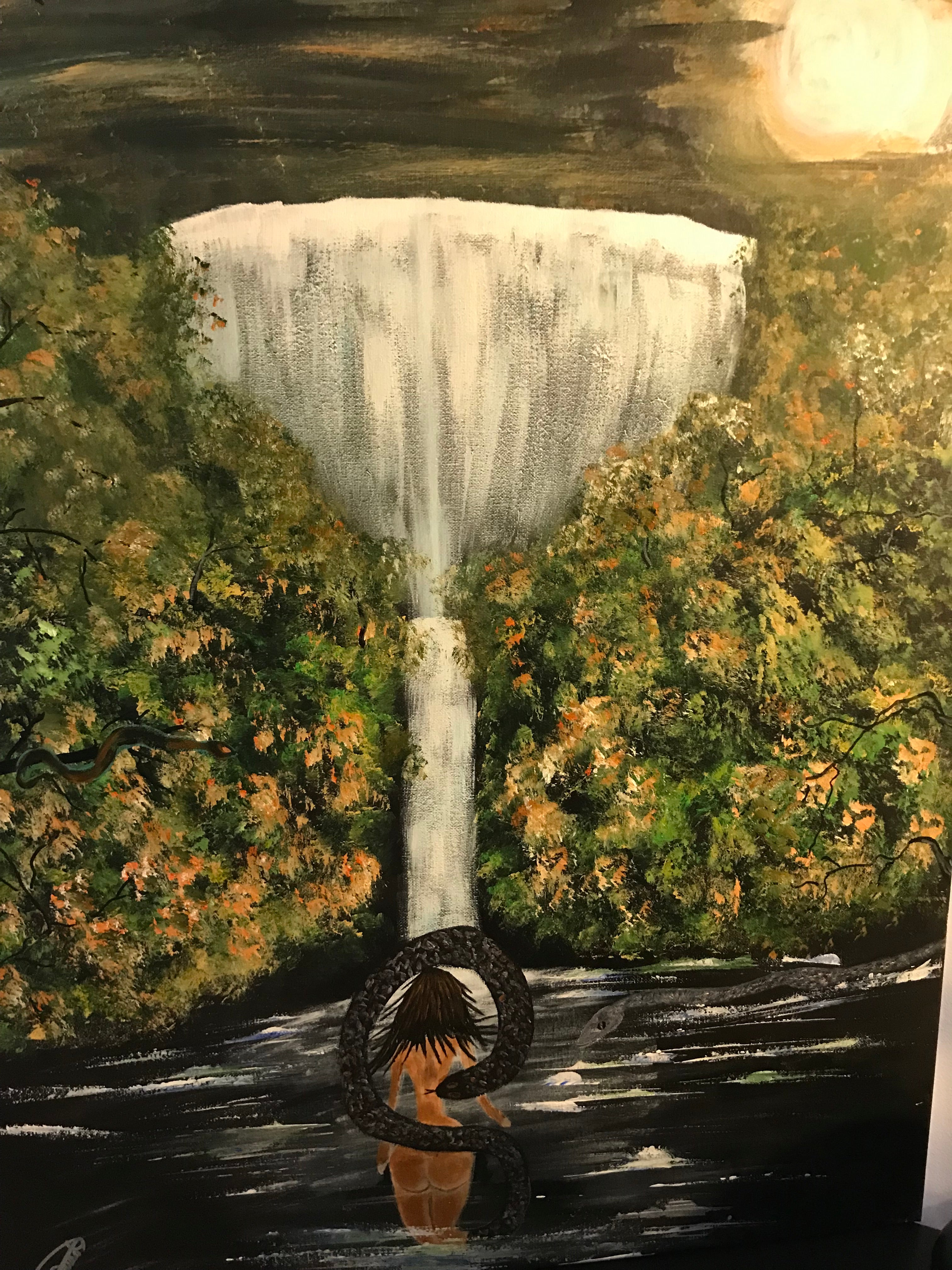 LILLITH ET LE SERPENT 🐍 -Oeuvre originale signée par l’artiste ✍️