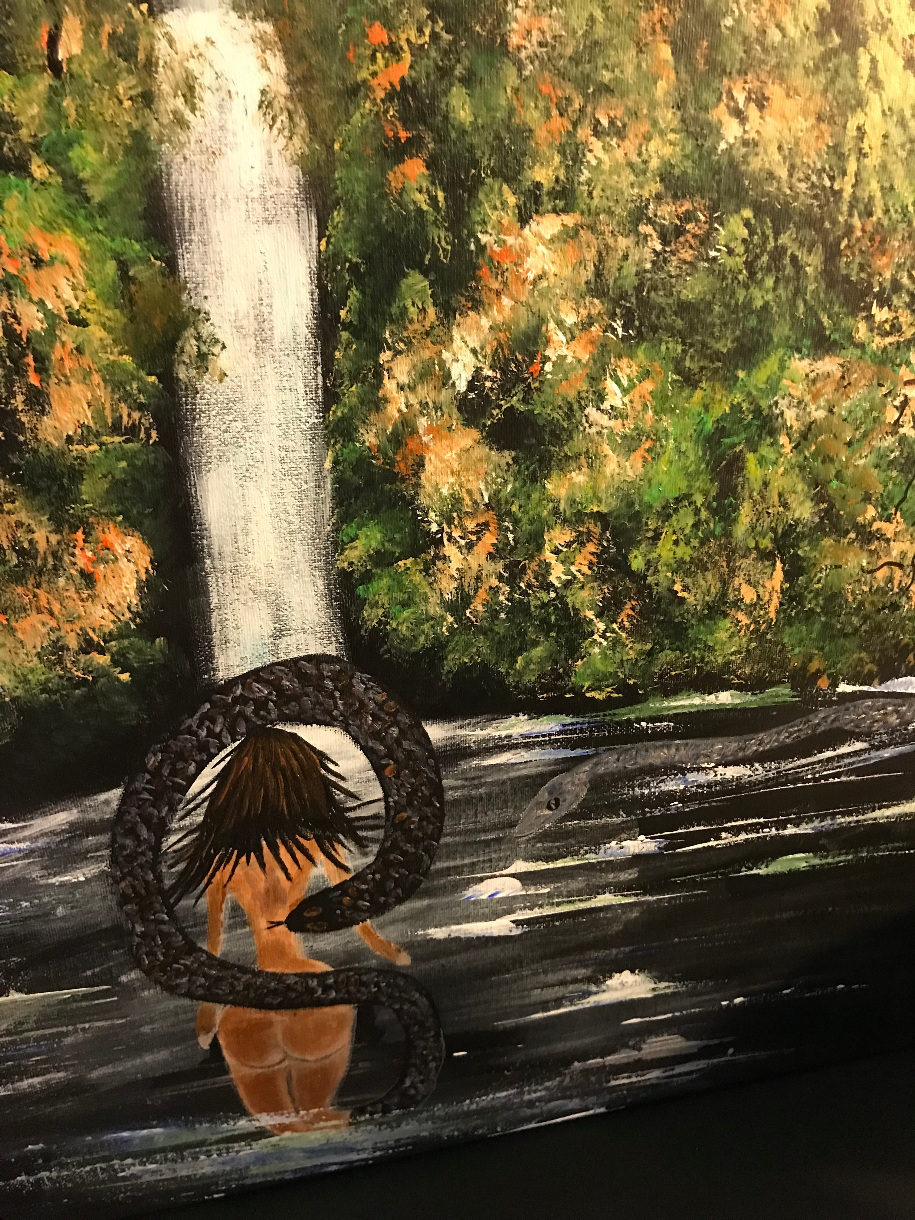 LILLITH ET LE SERPENT 🐍 -Oeuvre originale signée par l’artiste ✍️