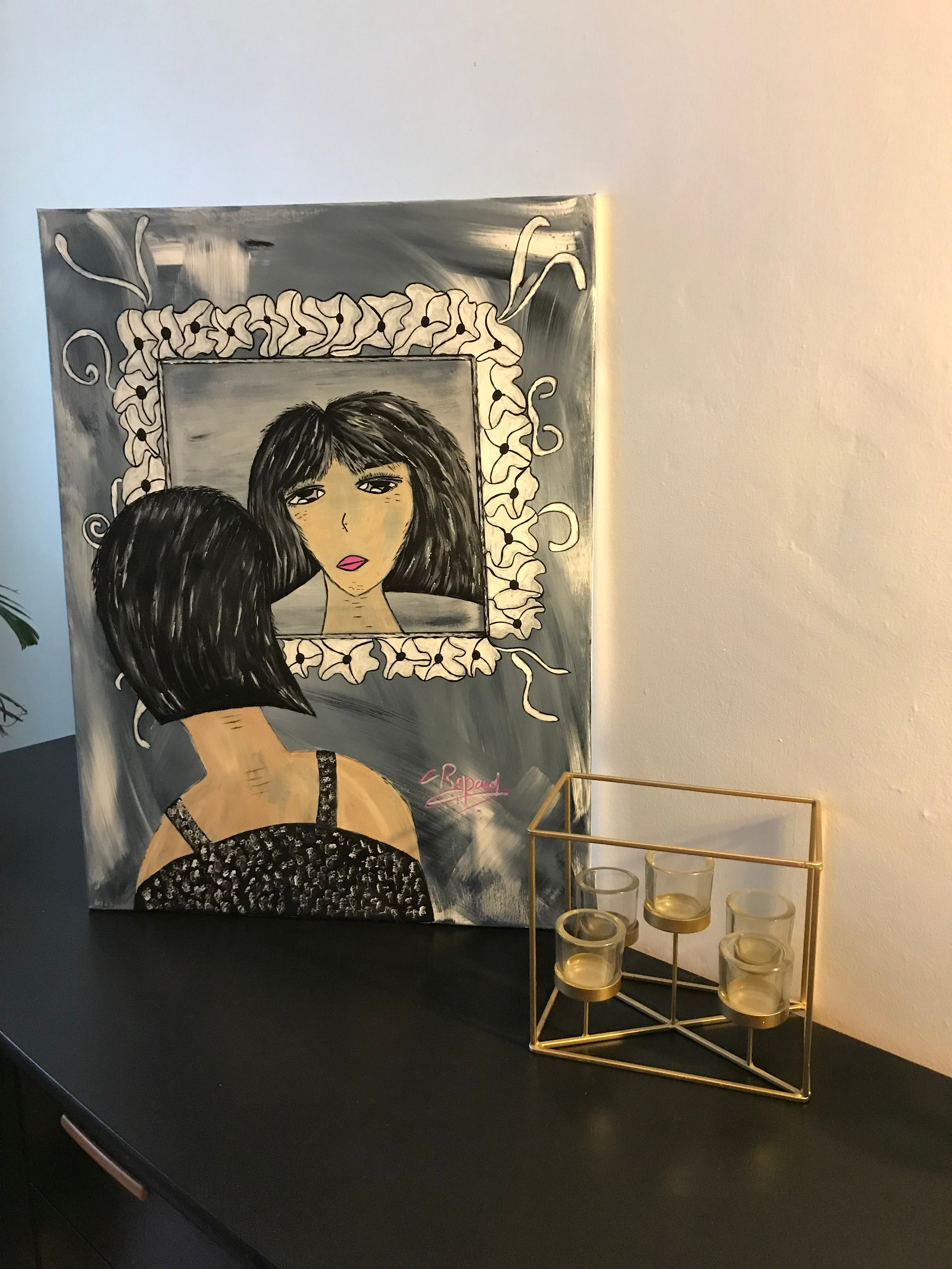 LE REFLET DE NINA -Œuvre originale -signée par l’artiste