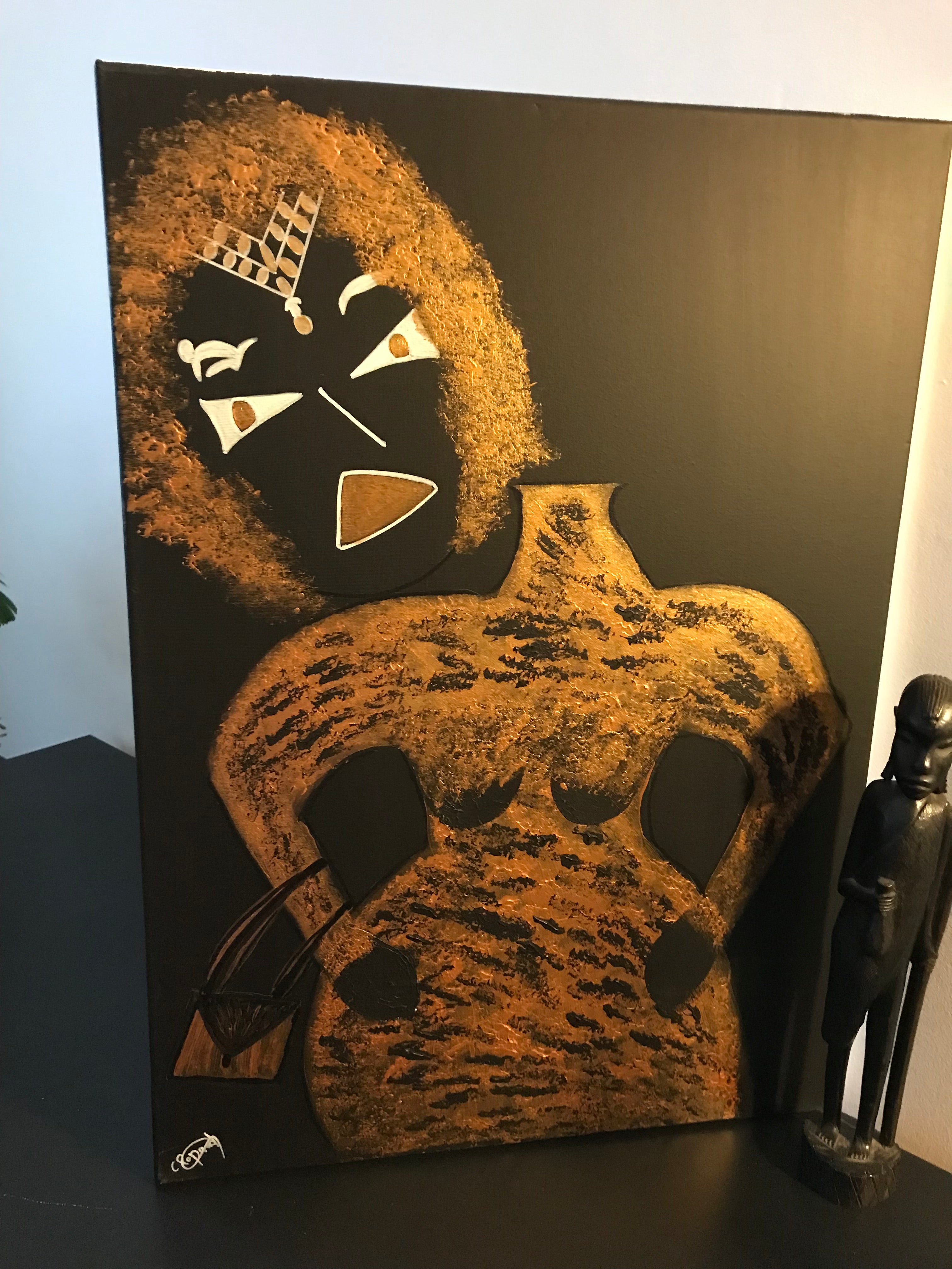 LA FEMME 👩 POTICHE - oeuvre originale