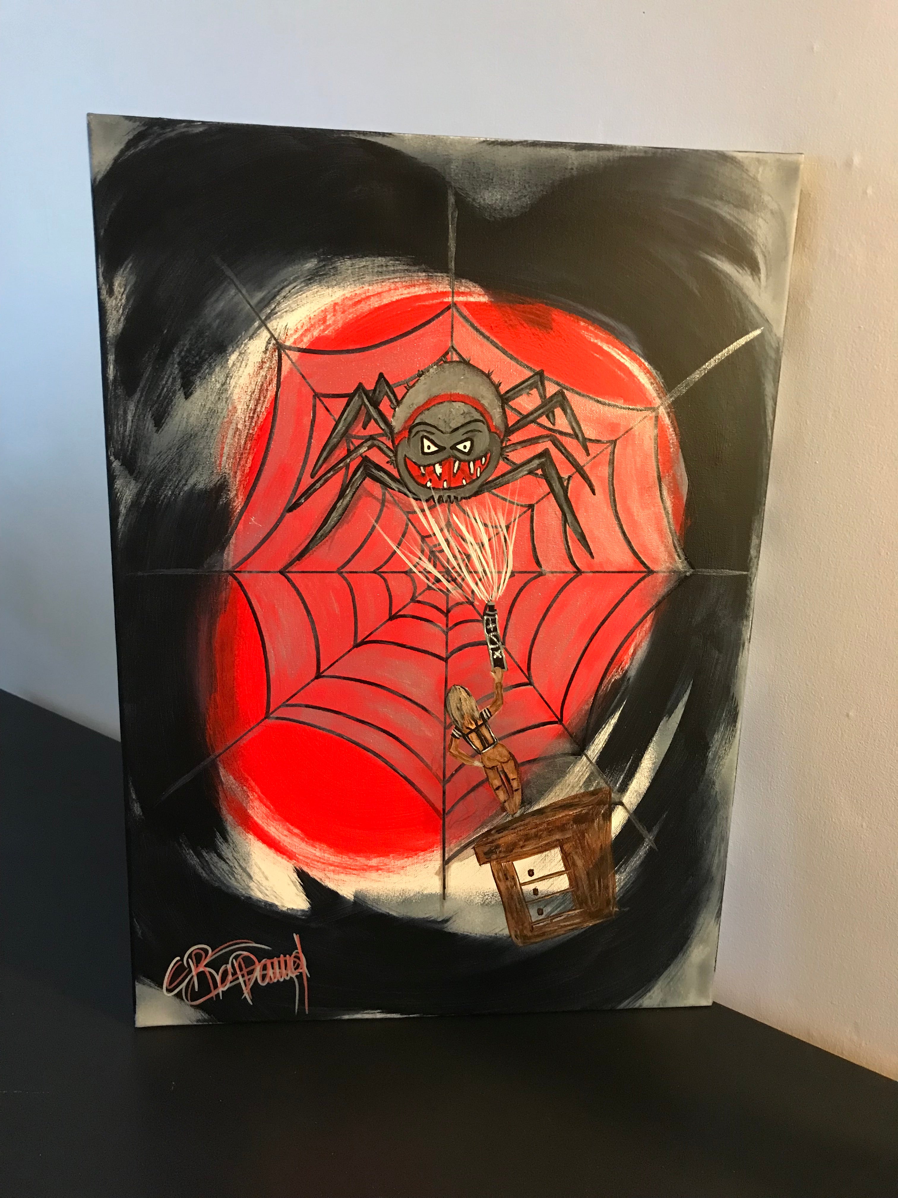 LA TISSEUSE 🕸️🕷️-oeuvre originale signée par l’artiste