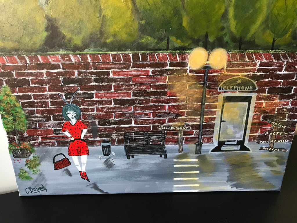 COCO À LA VILLE -oeuvre originale signée par l’artiste