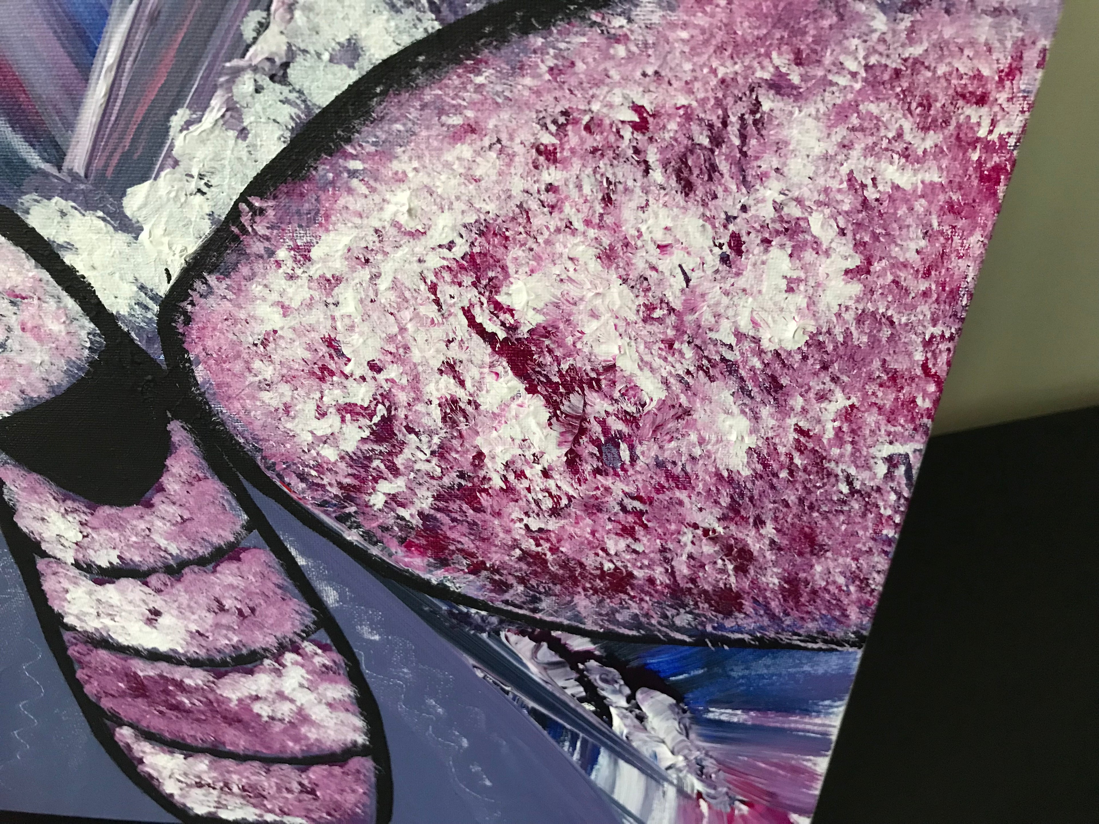 PAPILLON LILAS 💜 Oeuvre originale signée par l’artiste ✍️ -ŒUVRE VENDUE