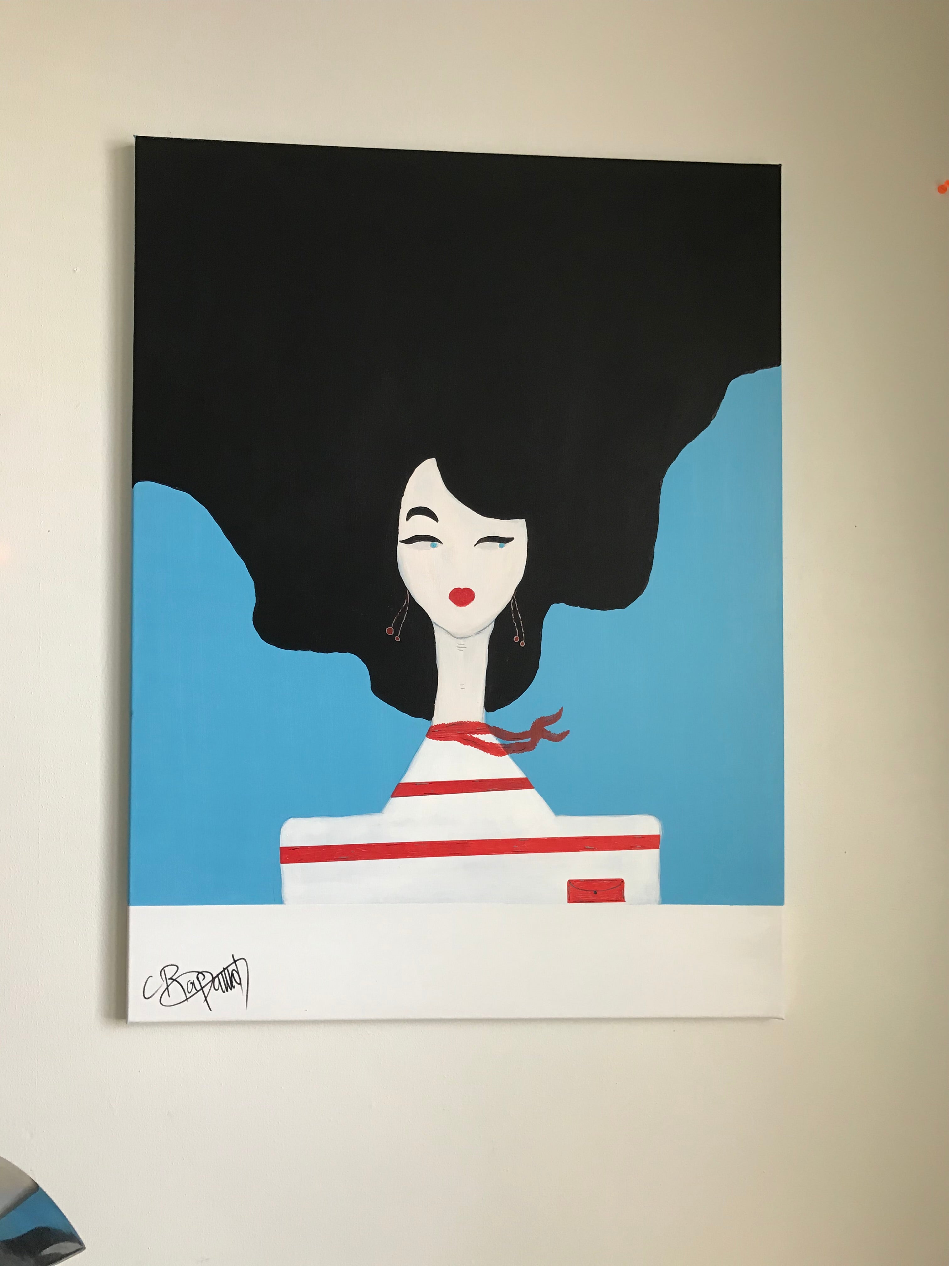 WINPERS IN ROUGE - Œuvre originale signée par l'artiste