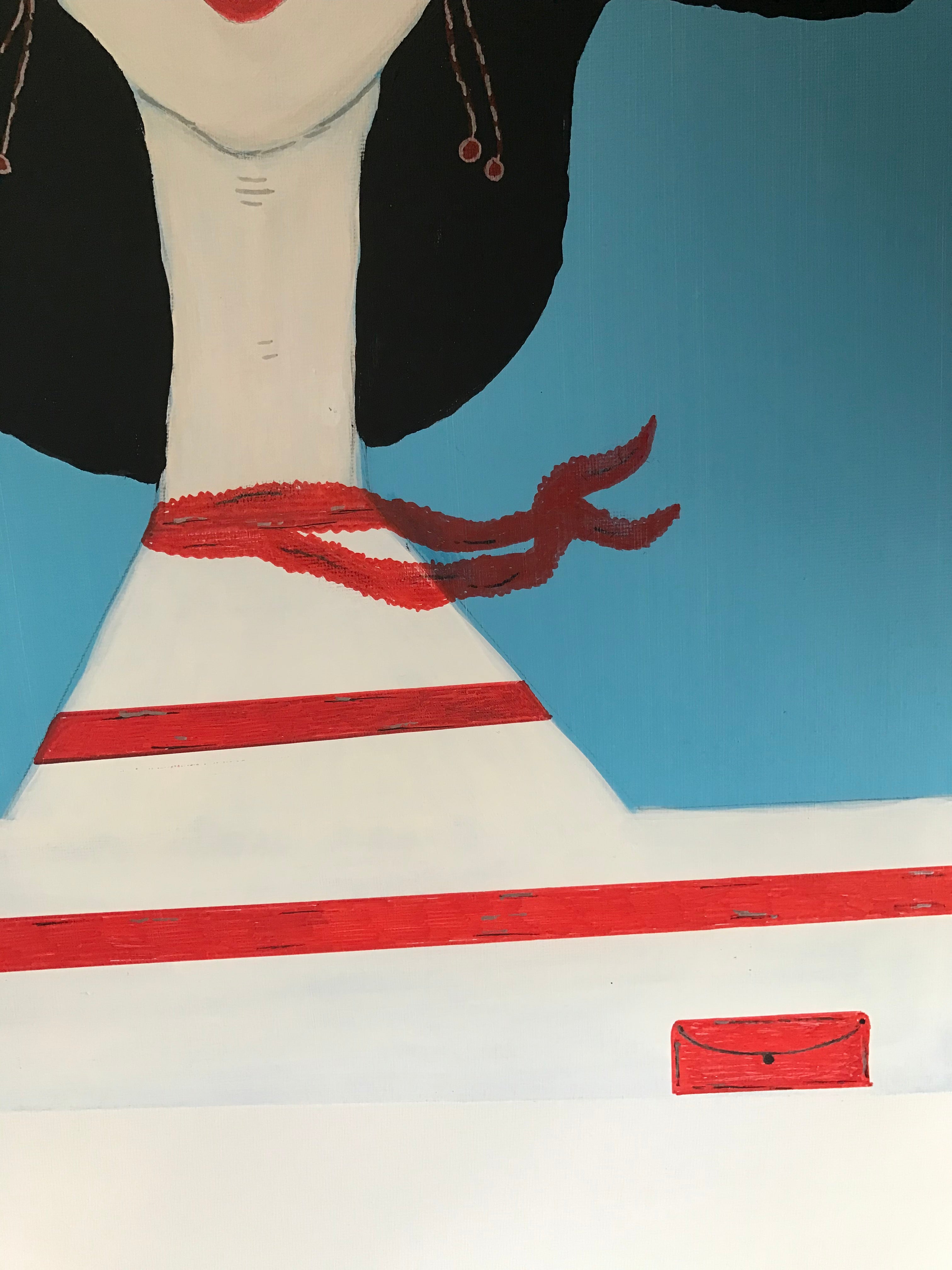 WINPERS IN ROUGE - Œuvre originale signée par l'artiste