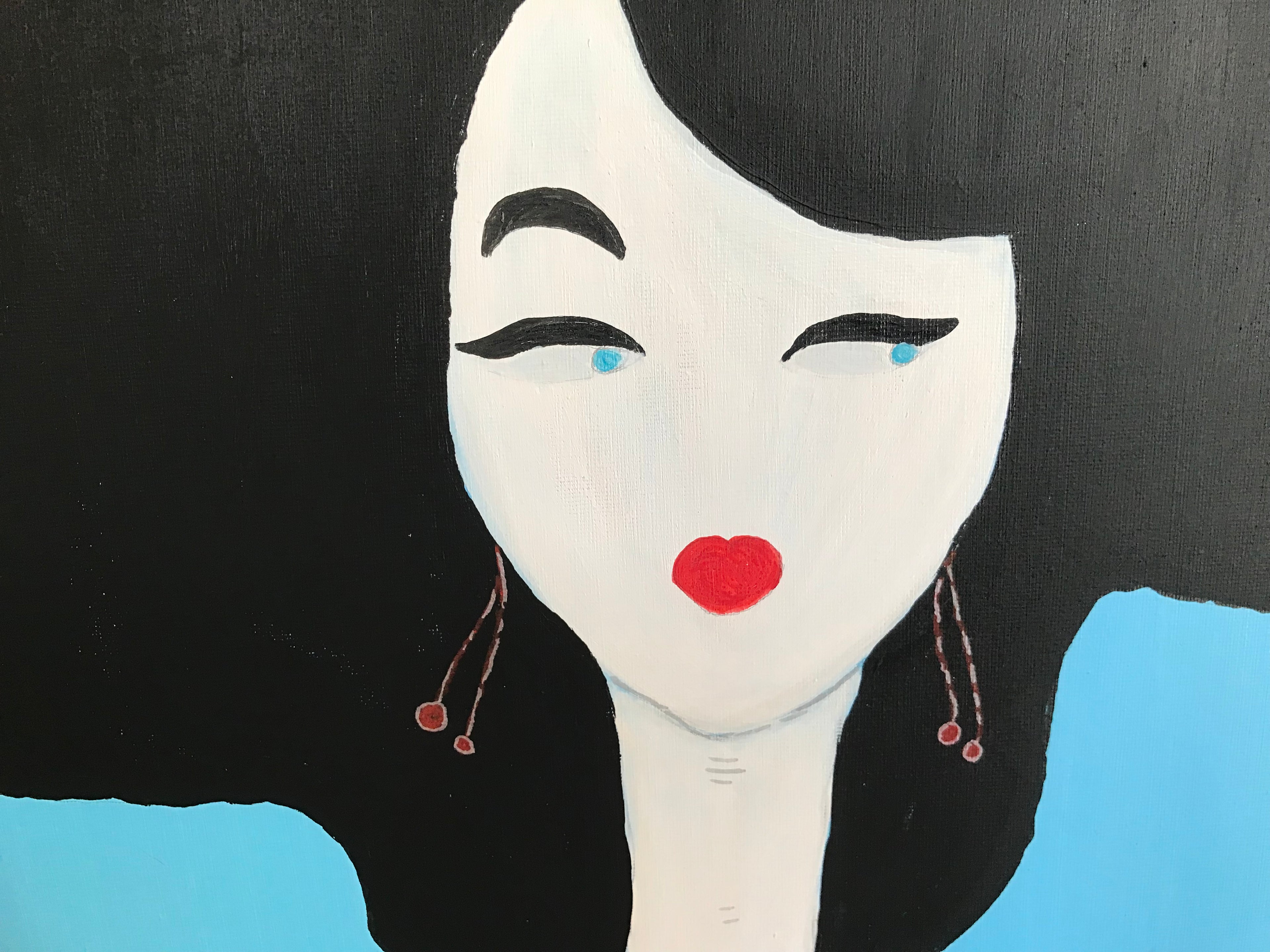 WINPERS IN ROUGE - Œuvre originale signée par l'artiste