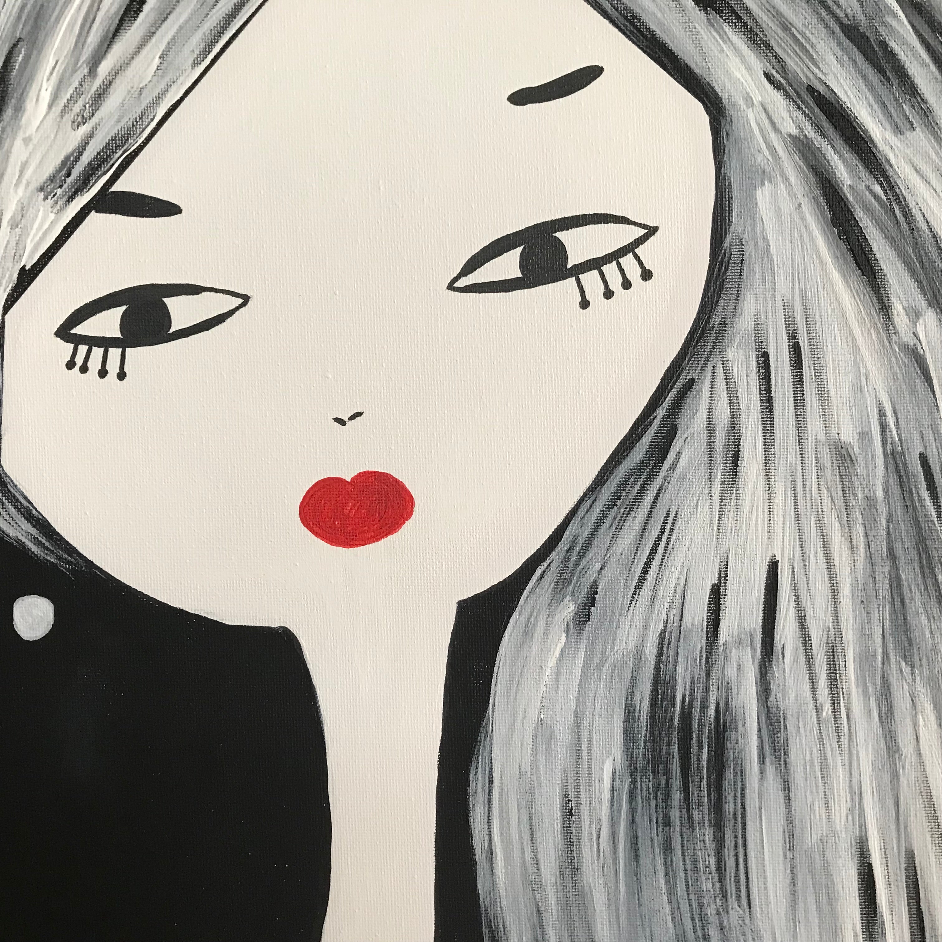 POUDREUSE - Œuvre originale signée par l'artiste