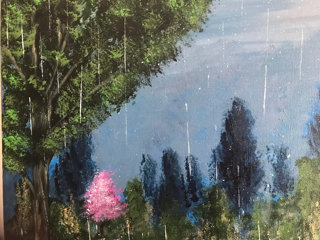 UN JOUR DE PLUIE - Oeuvre originale signée par l'artiste