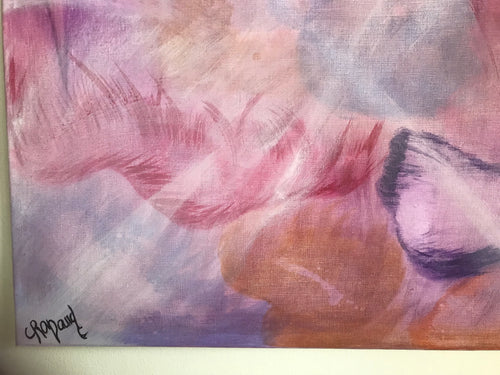 Flou Artistique - Œuvre Originale Acrylique sur Toile 70x50cm - Art Abstrait Mystique