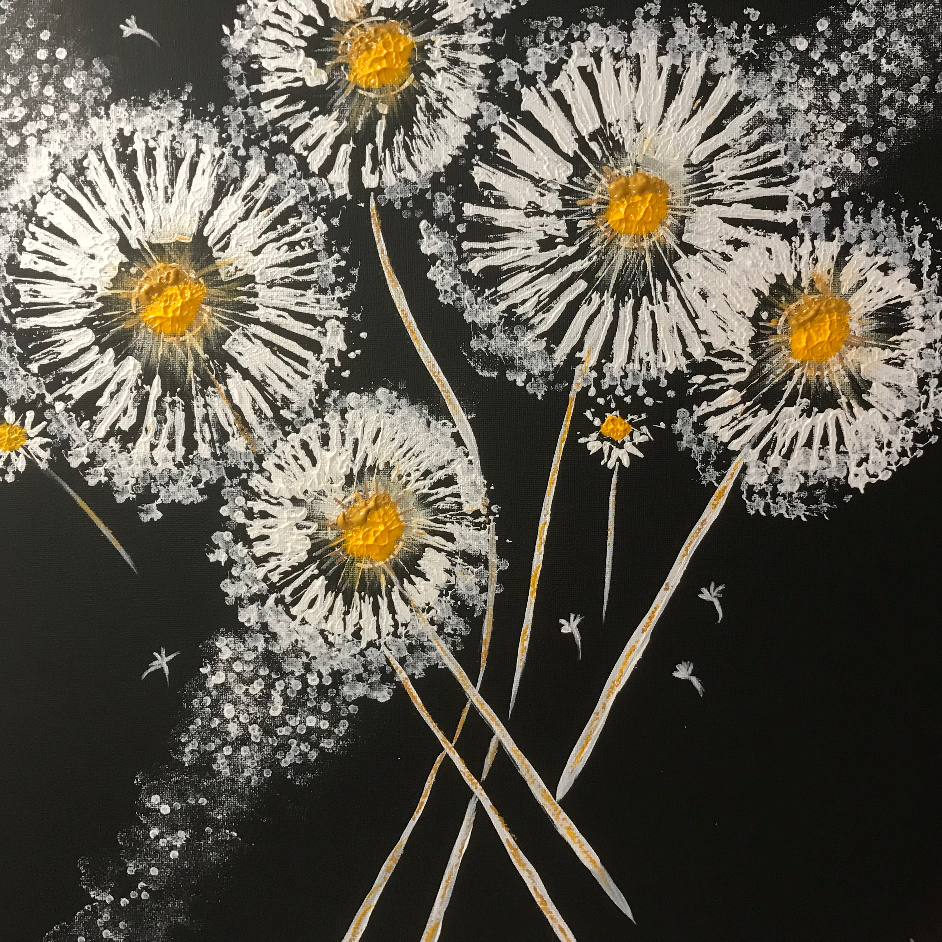 LES PISSENLITS 💛 oeuvre originale signée par l’artiste