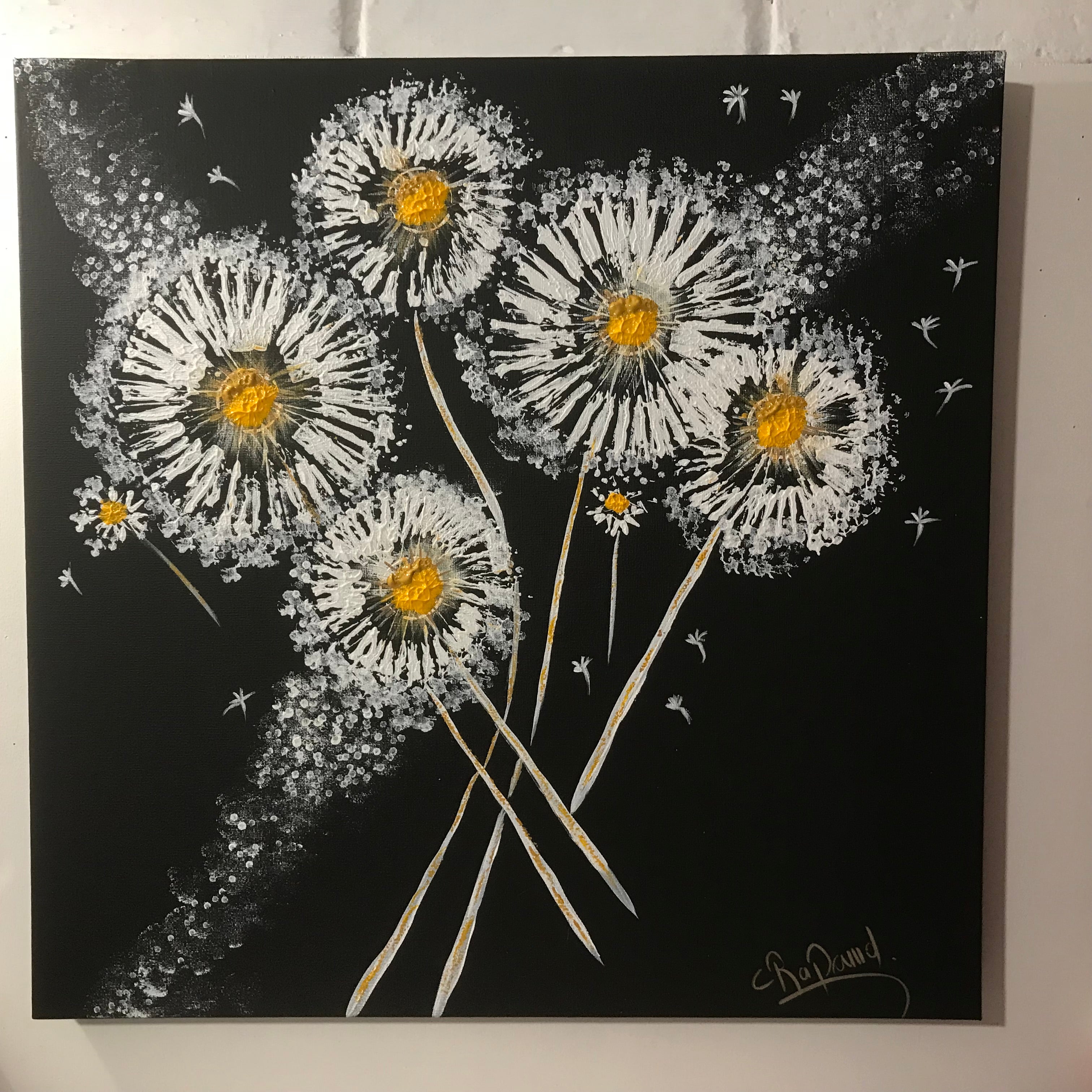 LES PISSENLITS 💛 oeuvre originale signée par l’artiste