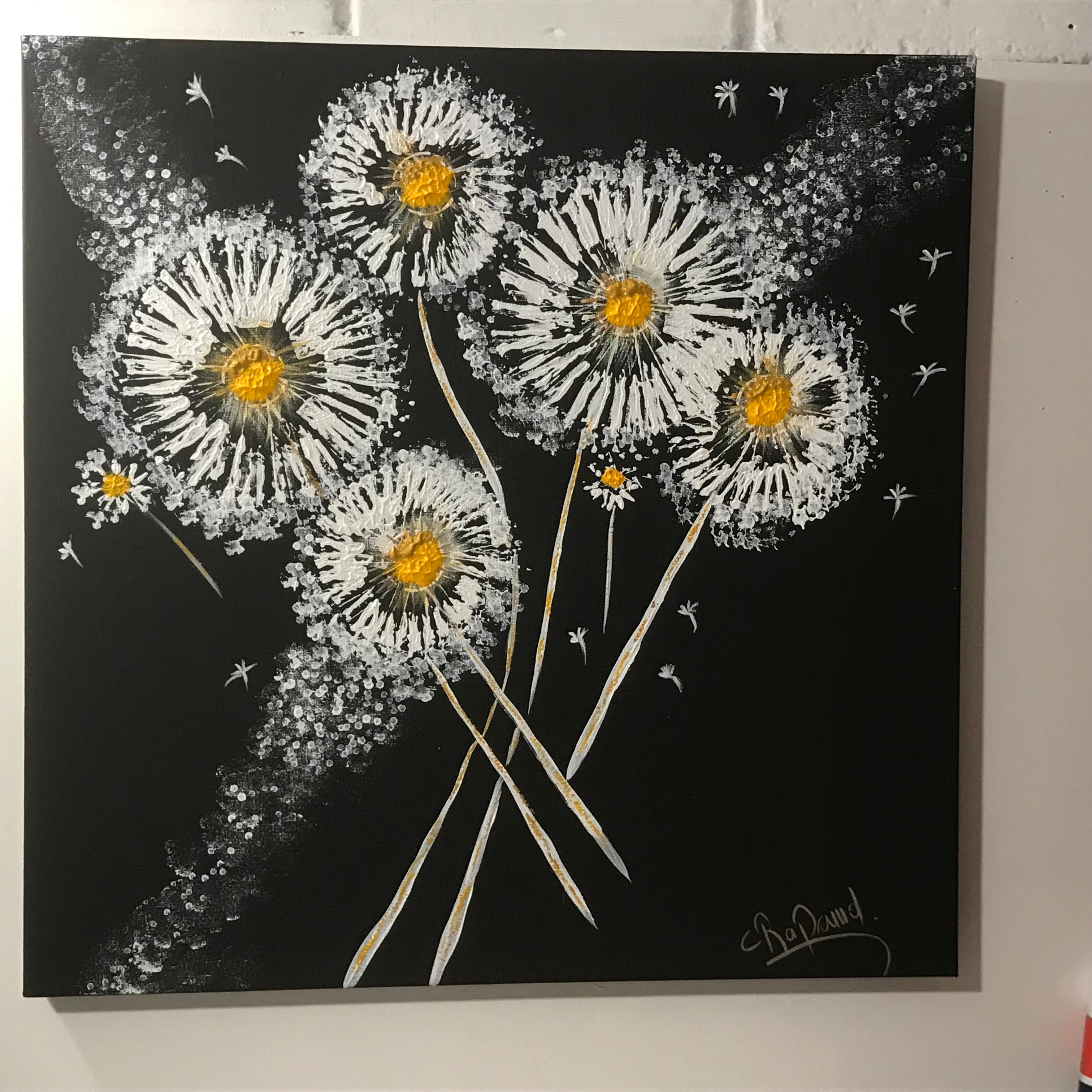 LES PISSENLITS 💛 oeuvre originale signée par l’artiste