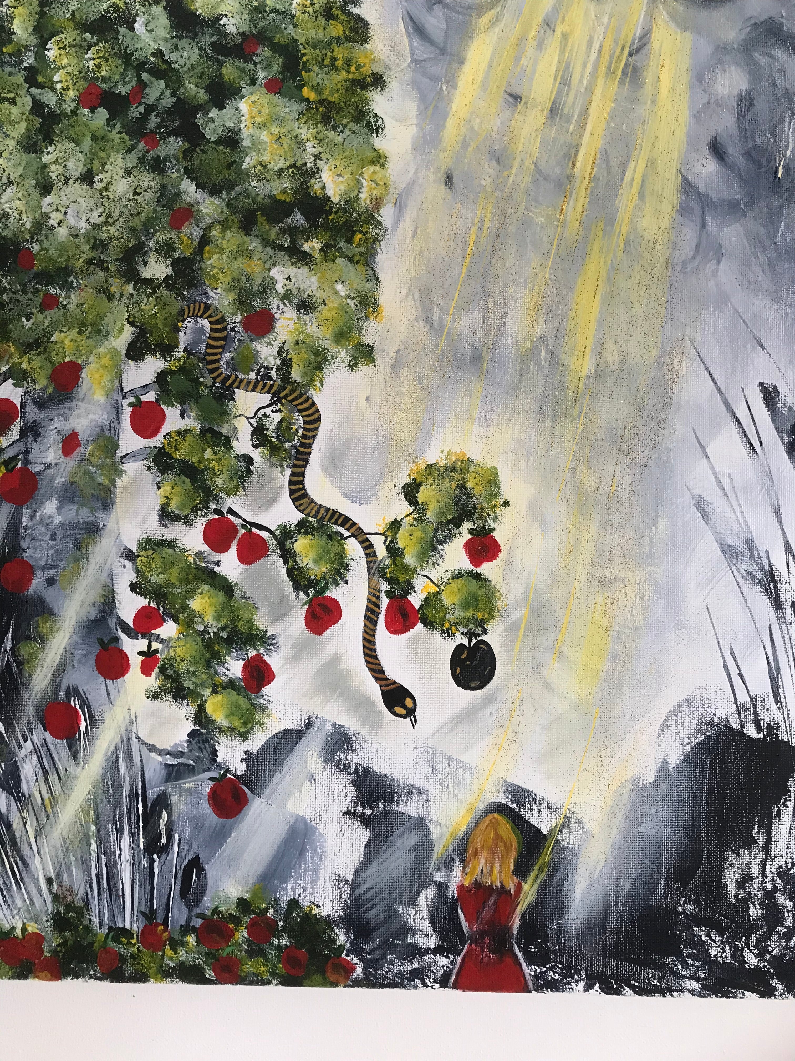 TENTATION -OEUVRE ORIGINALE signée par l’artiste -✍️ oeuvre VENDUE