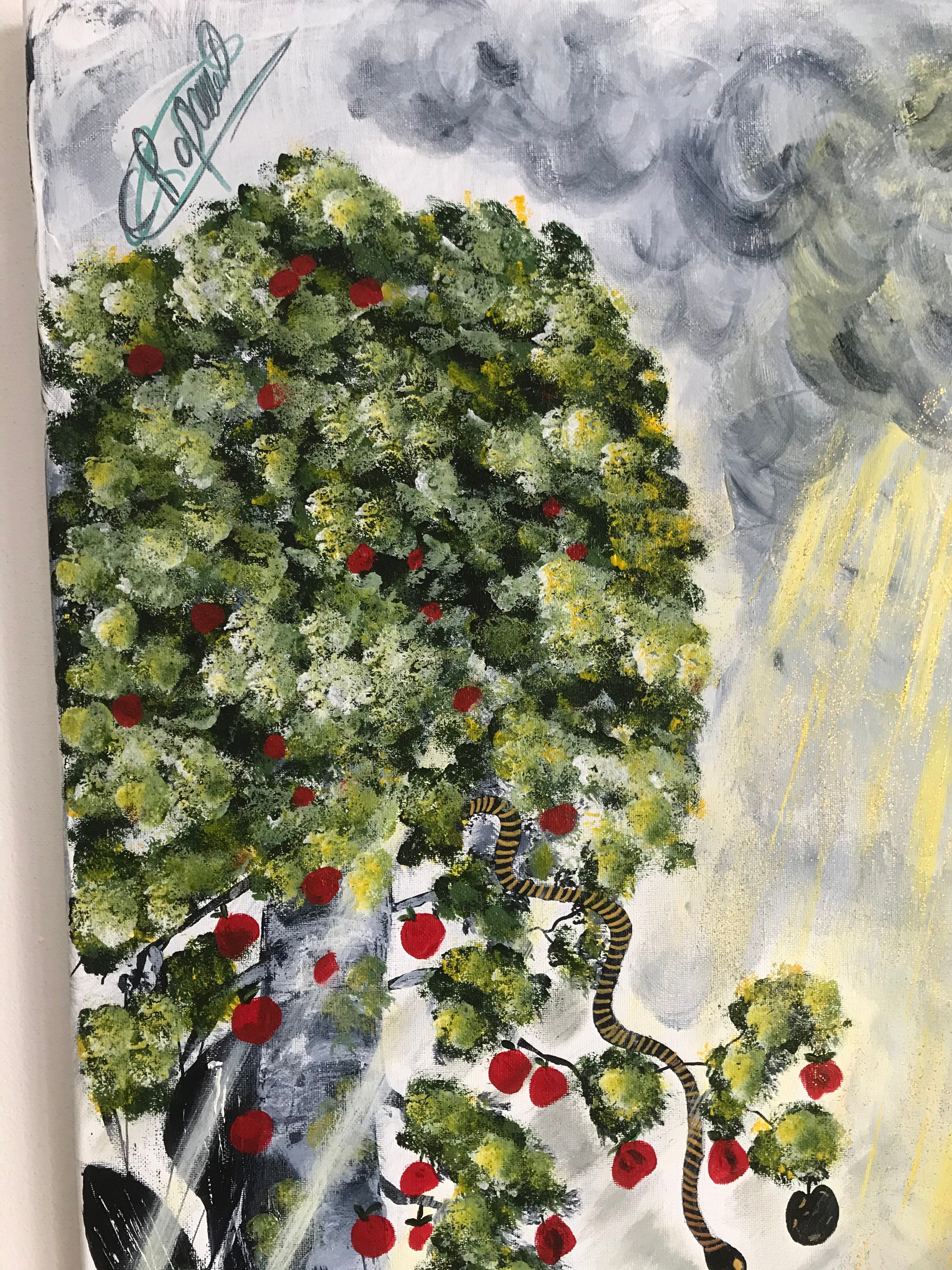 TENTATION -OEUVRE ORIGINALE signée par l’artiste -✍️ oeuvre VENDUE