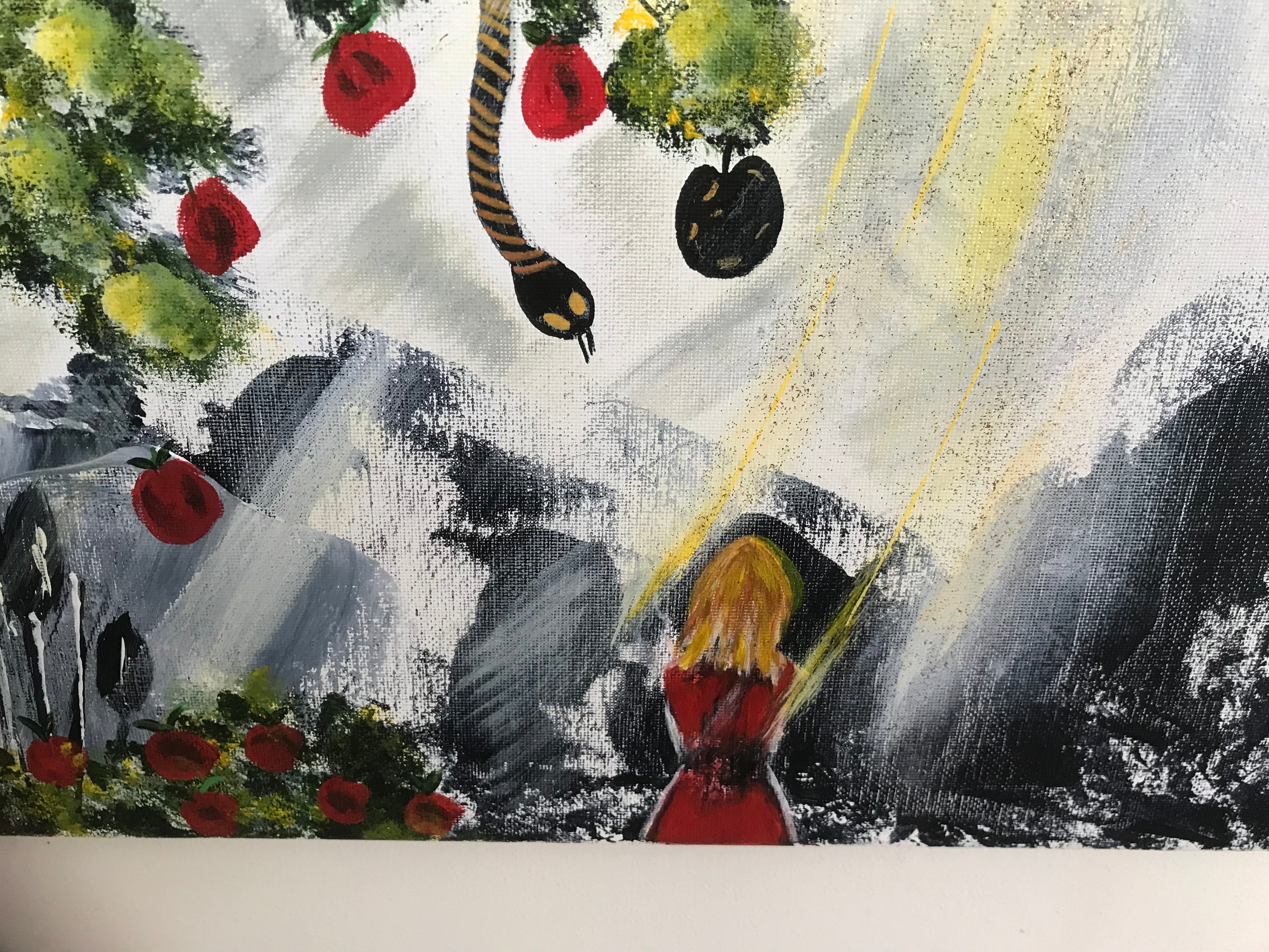 TENTATION -OEUVRE ORIGINALE signée par l’artiste -✍️ oeuvre VENDUE