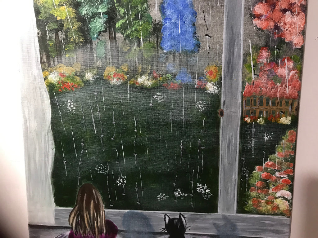 NINA & MOUSTACHE -Oeuvre originale signée par l’artiste