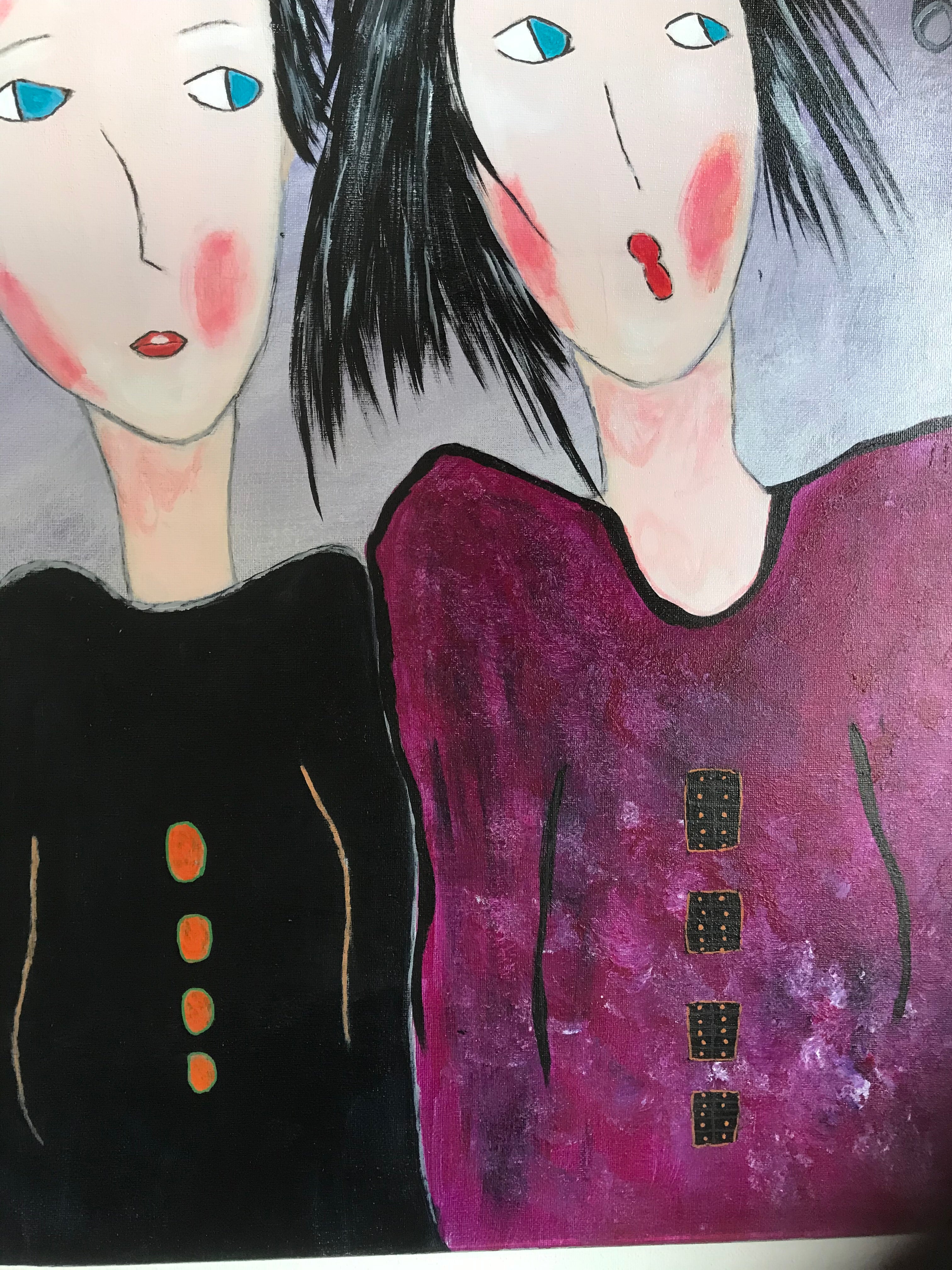 LOUNA& ZOÉ  Œuvre originale signée par l’artiste