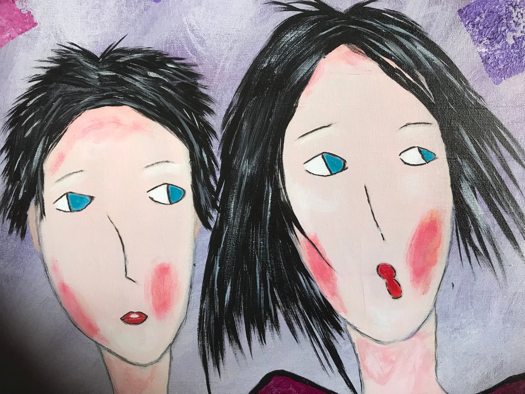 LOUNA& ZOÉ  Œuvre originale signée par l’artiste