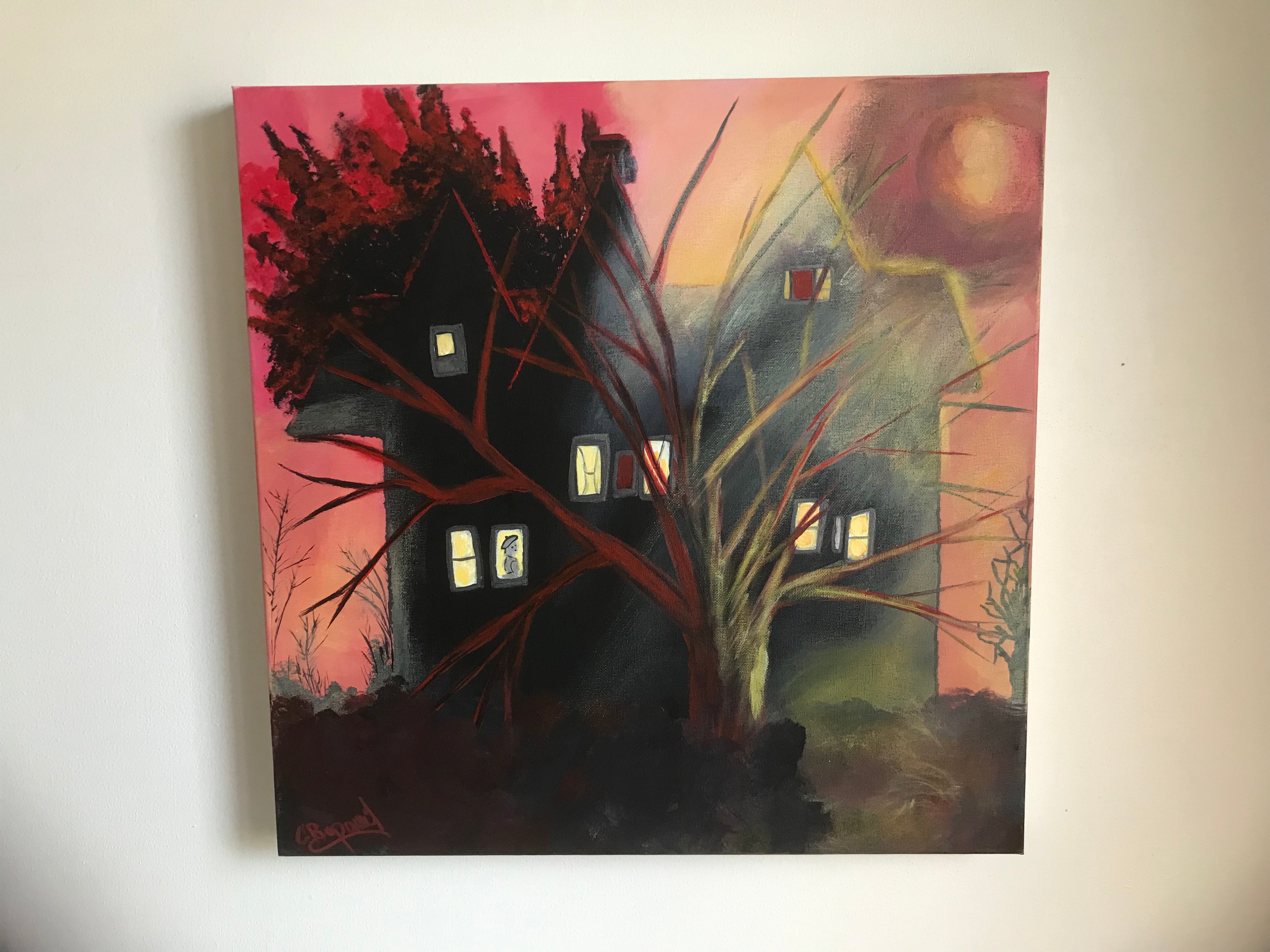 LA MAISON DES SILENCES - oeuvre originale VENDUE