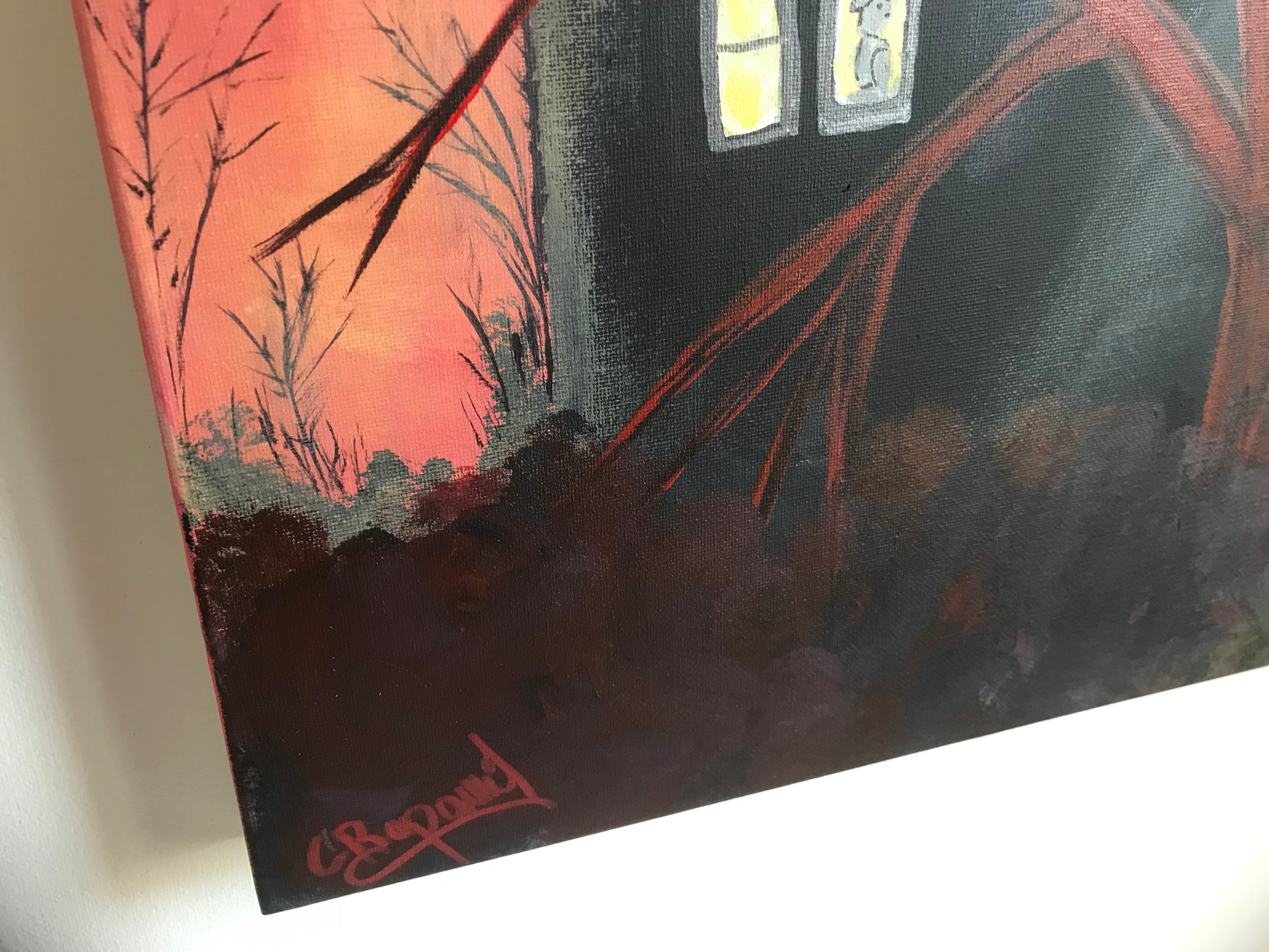 LA MAISON DES SILENCES - oeuvre originale VENDUE