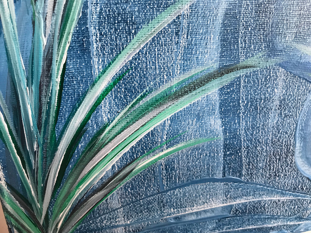 LE SERPENT 🐍 BLEU - Oeuvre originale VENDUE