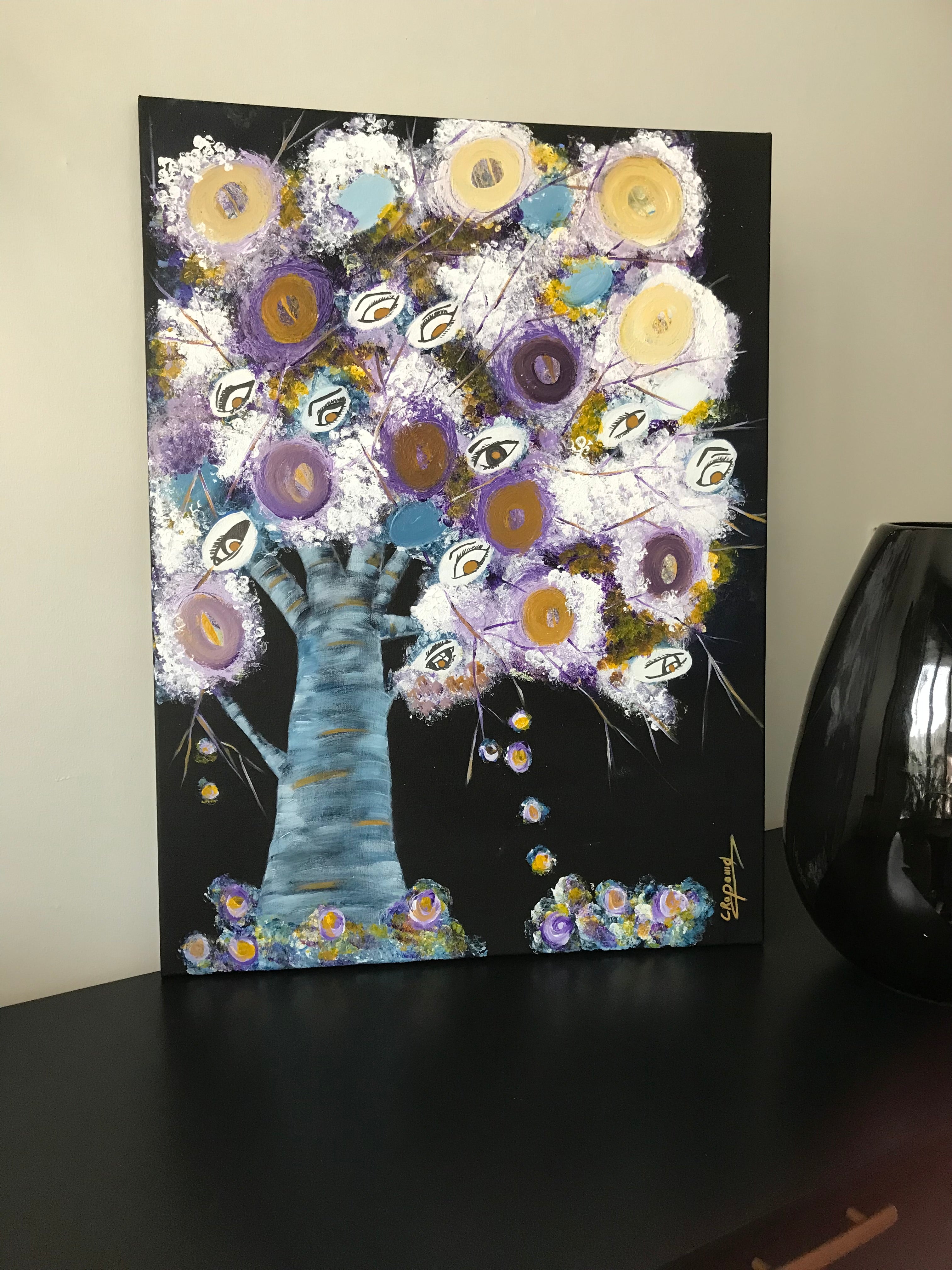 L’arbre aux yeux 👀 - oeuvre originale - VENDUE