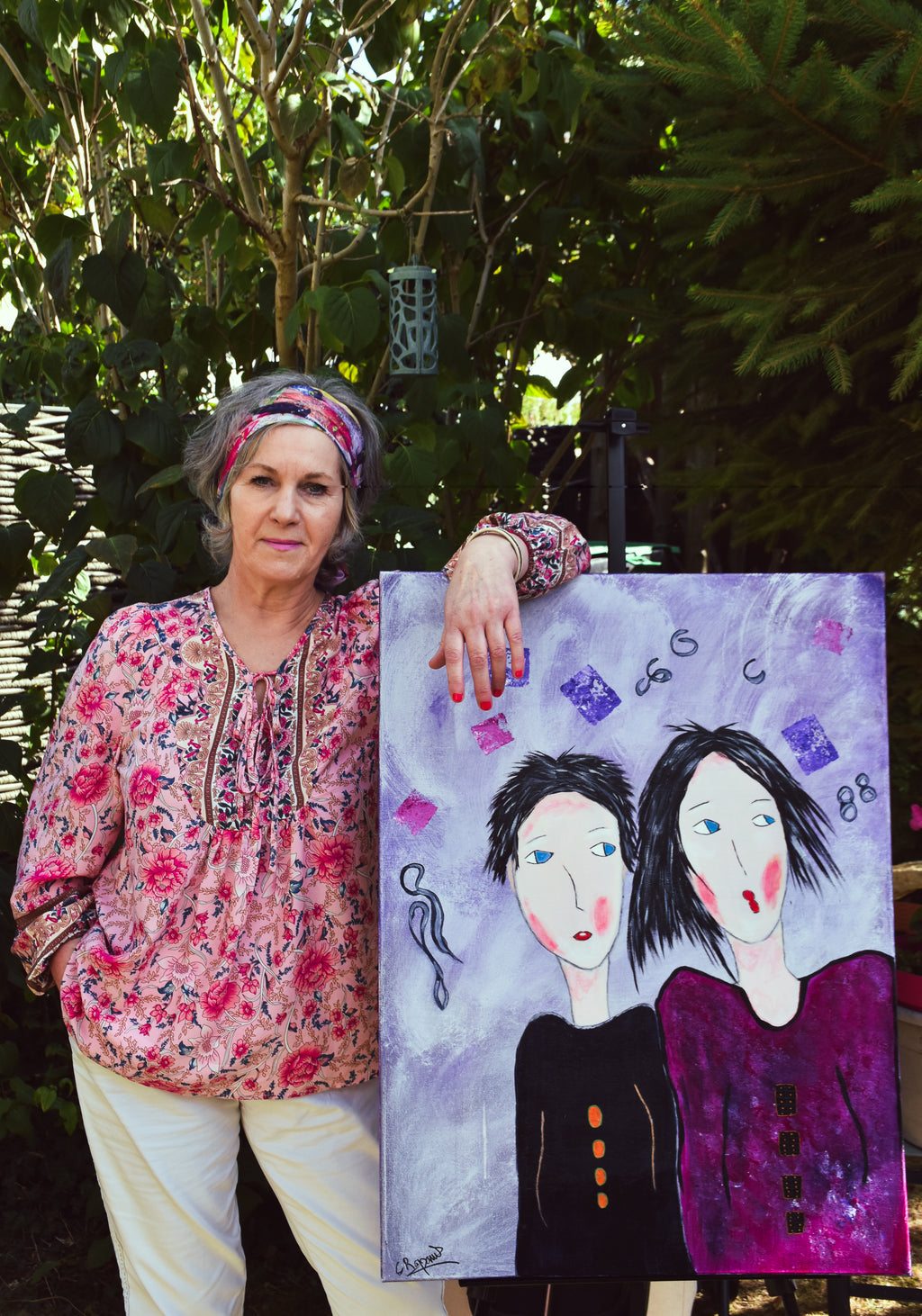 LOUNA& ZOÉ  Œuvre originale signée par l’artiste