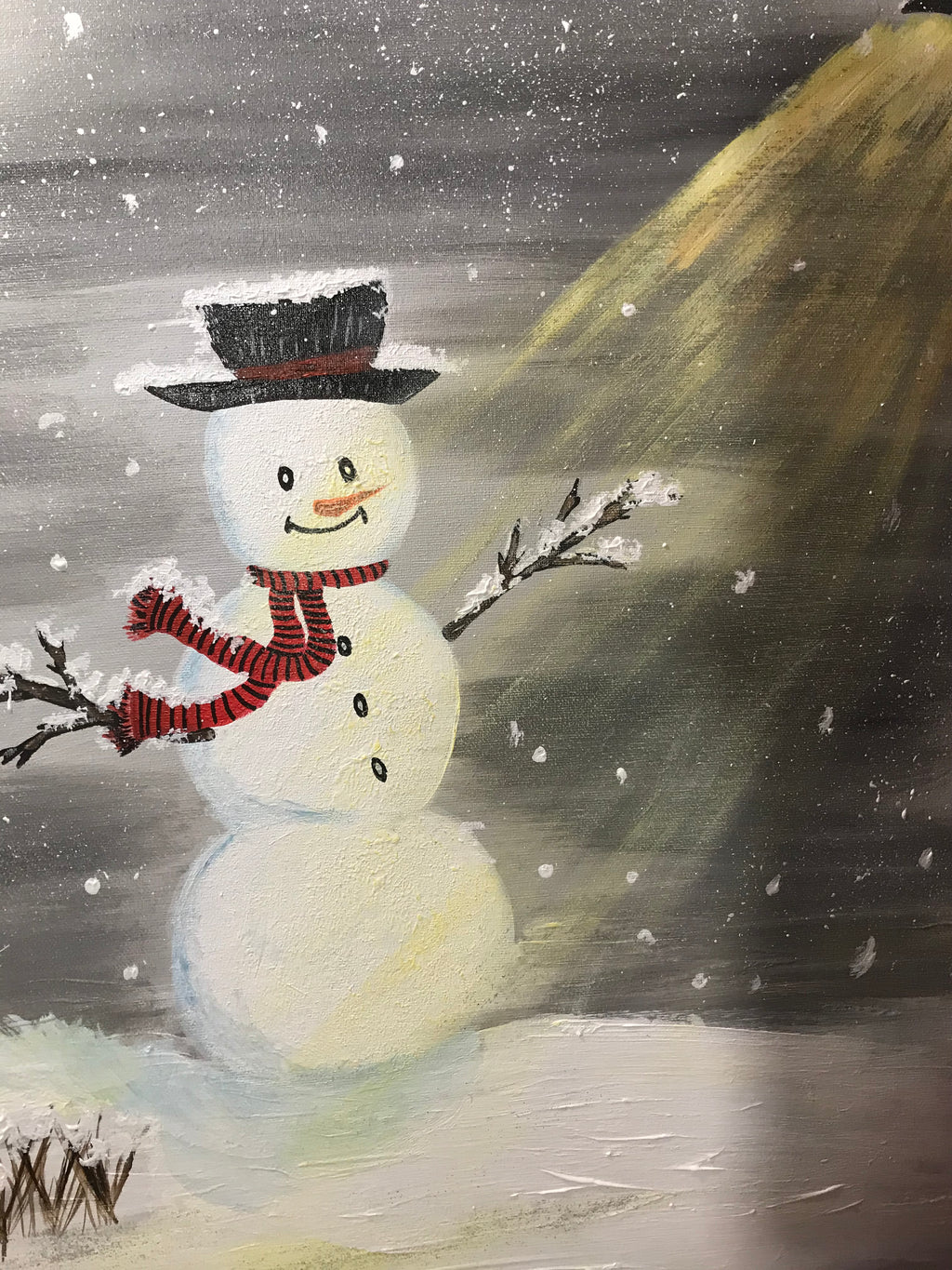 LE BONHOMME DE NEIGE ⛄️ -oeuvre unique signée par l’artiste