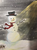 LE BONHOMME DE NEIGE ⛄️ -oeuvre unique signée par l’artiste