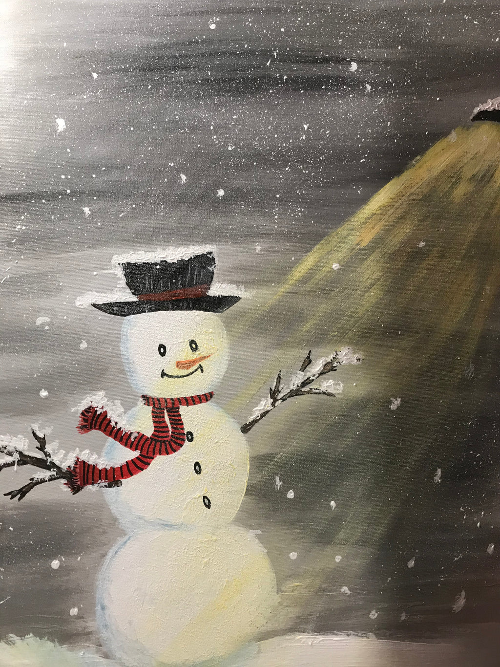 LE BONHOMME DE NEIGE ⛄️ -oeuvre unique signée par l’artiste
