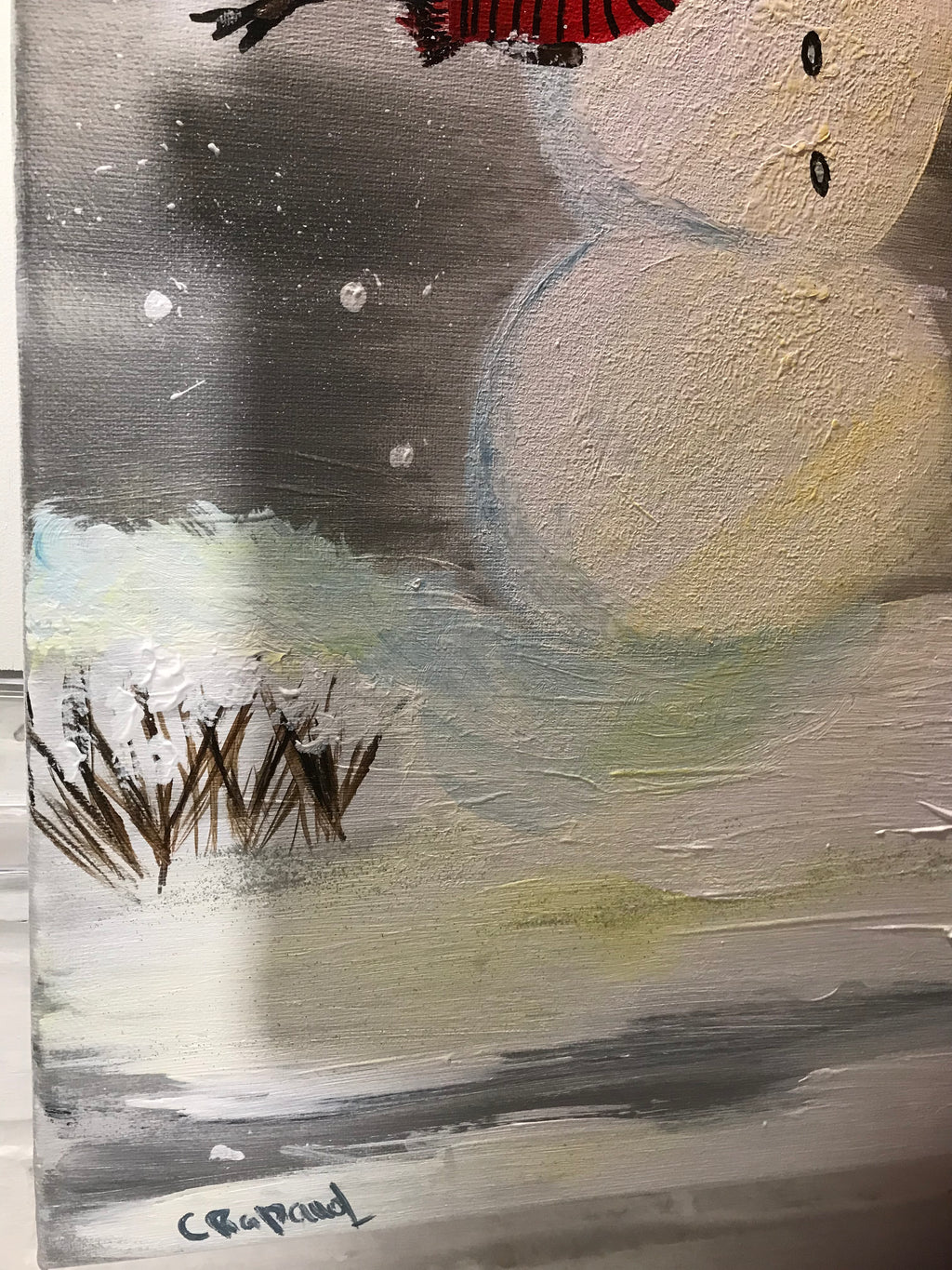 LE BONHOMME DE NEIGE ⛄️ -oeuvre unique signée par l’artiste