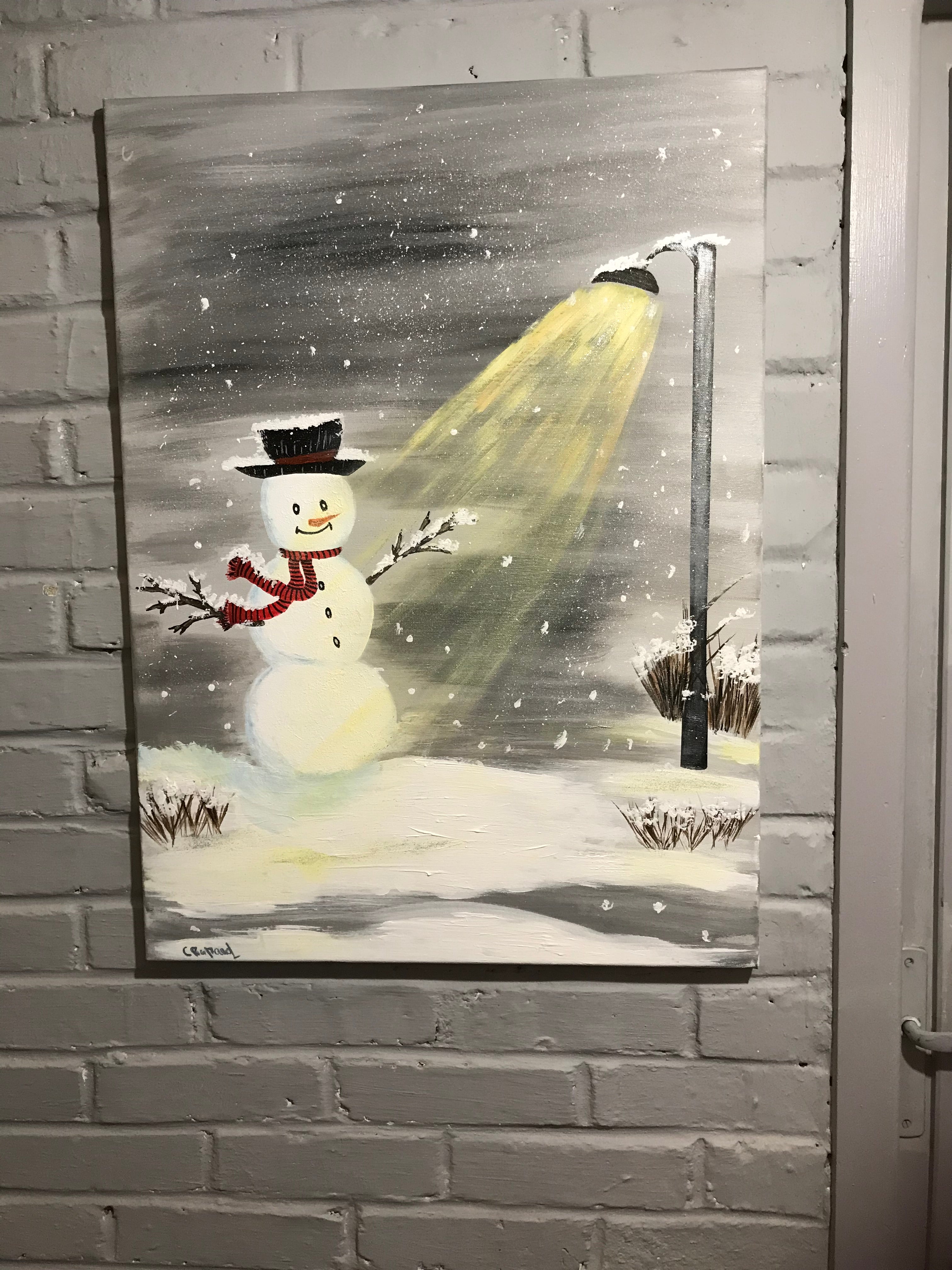 LE BONHOMME DE NEIGE ⛄️ -oeuvre unique signée par l’artiste