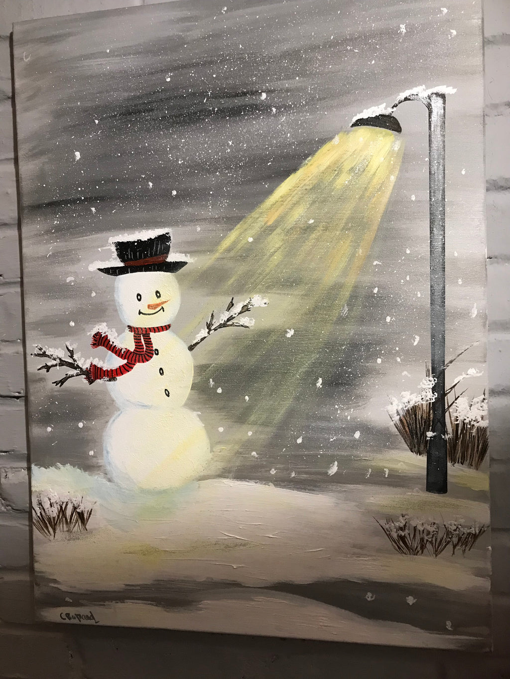 LE BONHOMME DE NEIGE ⛄️ -oeuvre unique signée par l’artiste