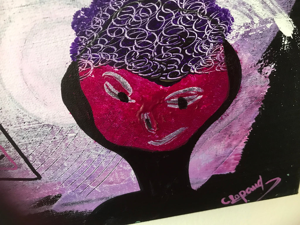 LITTLE PURPLE PEOPLE 👿- œuvre originale signée par l’artiste