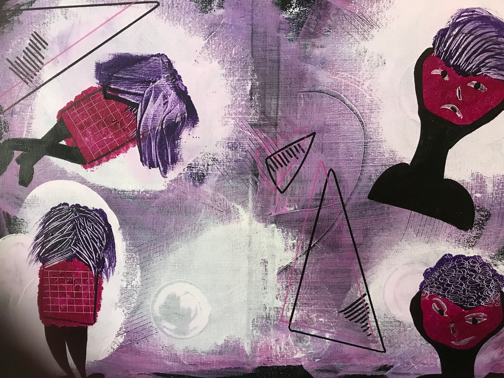 LITTLE PURPLE PEOPLE 👿- œuvre originale signée par l’artiste