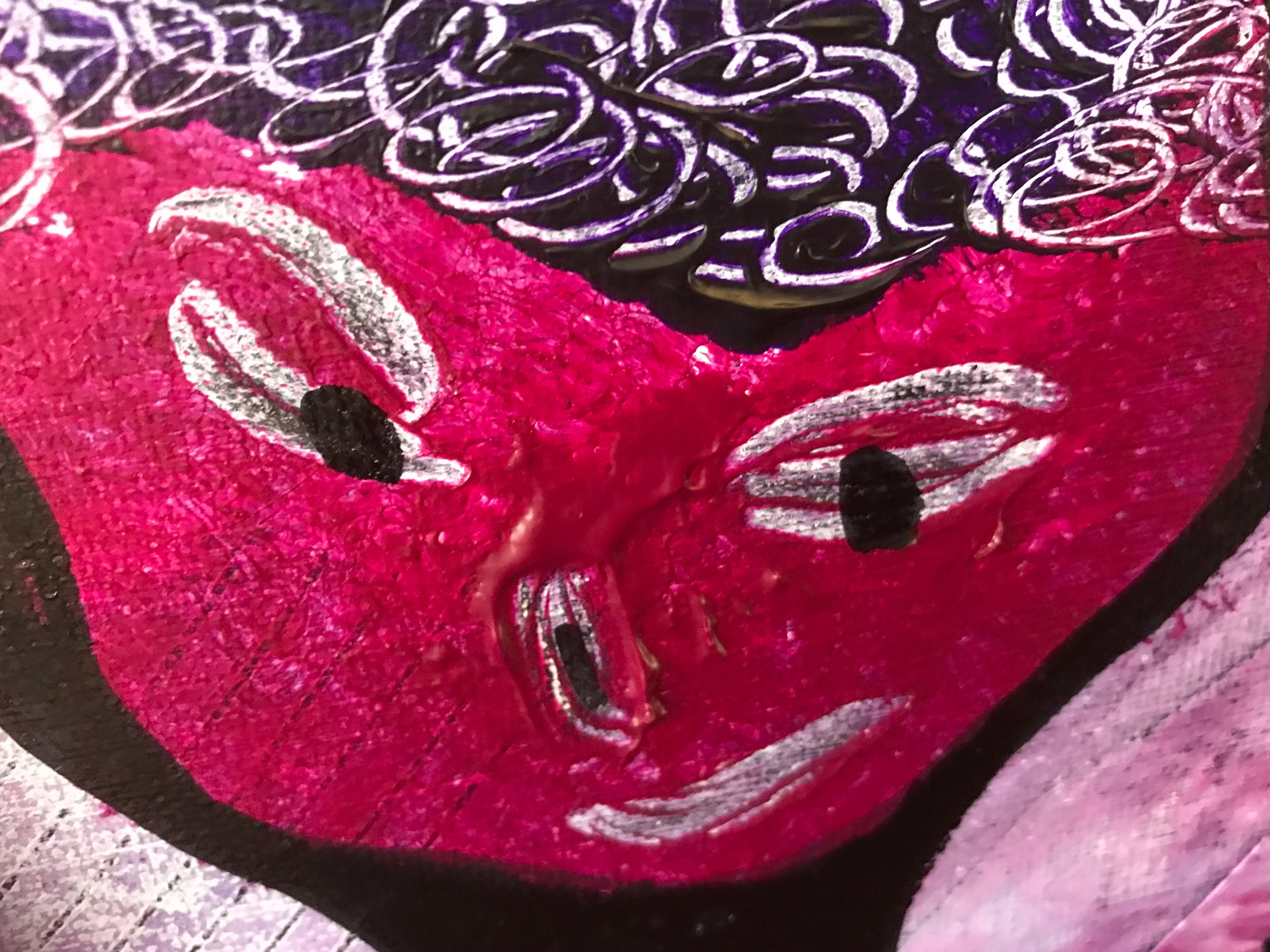 LITTLE PURPLE PEOPLE 👿- œuvre originale signée par l’artiste