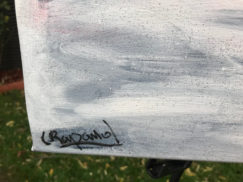 LA CLAIRIÈRE AUX VISAGES -{ WINTER SOULS } -œuvre originale signée par l’artiste