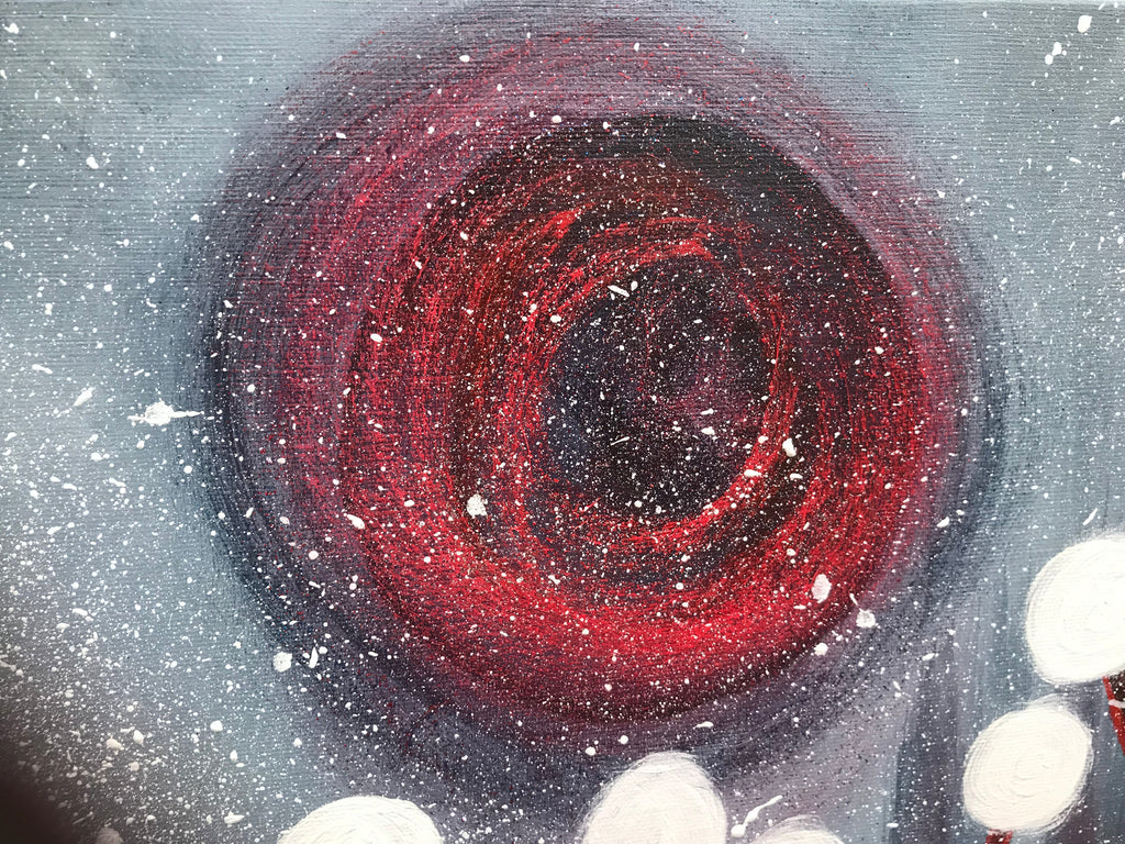 LA CLAIRIÈRE AUX VISAGES -{ WINTER SOULS } -œuvre originale signée par l’artiste